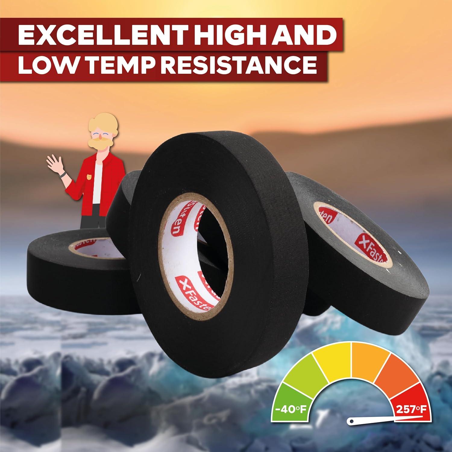 Cinta de Arnés de Cable XFasten 3.3 cm x 15.2 m Alta Temperatura