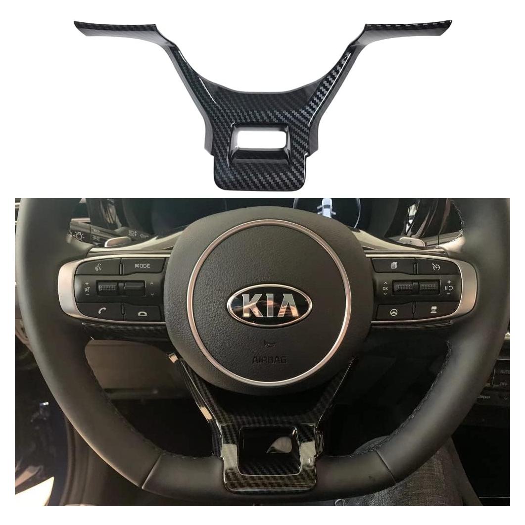 Cubierta Trim Volante Kia K5 GT 2020-2025 Estilo Carbono