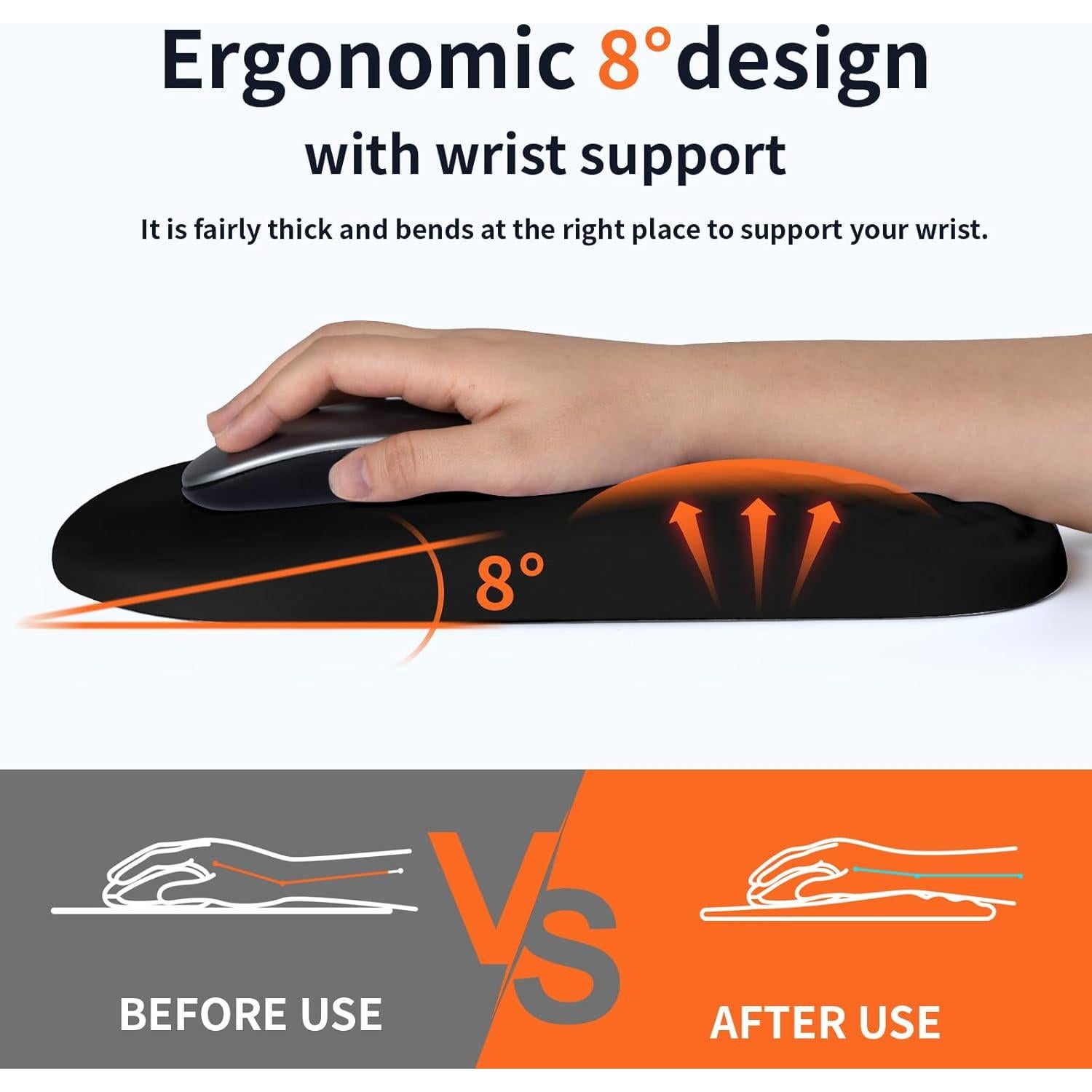 Alfombrilla de Ratón Ergonómica Youzzan con Soporte de Muñeca