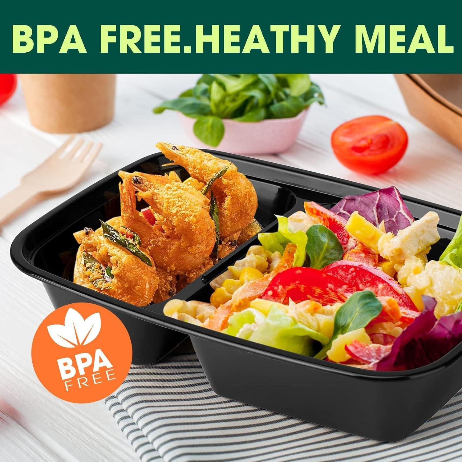 Glotoch 20 Paquete Contenedores de Comida 32oz Reutilizables