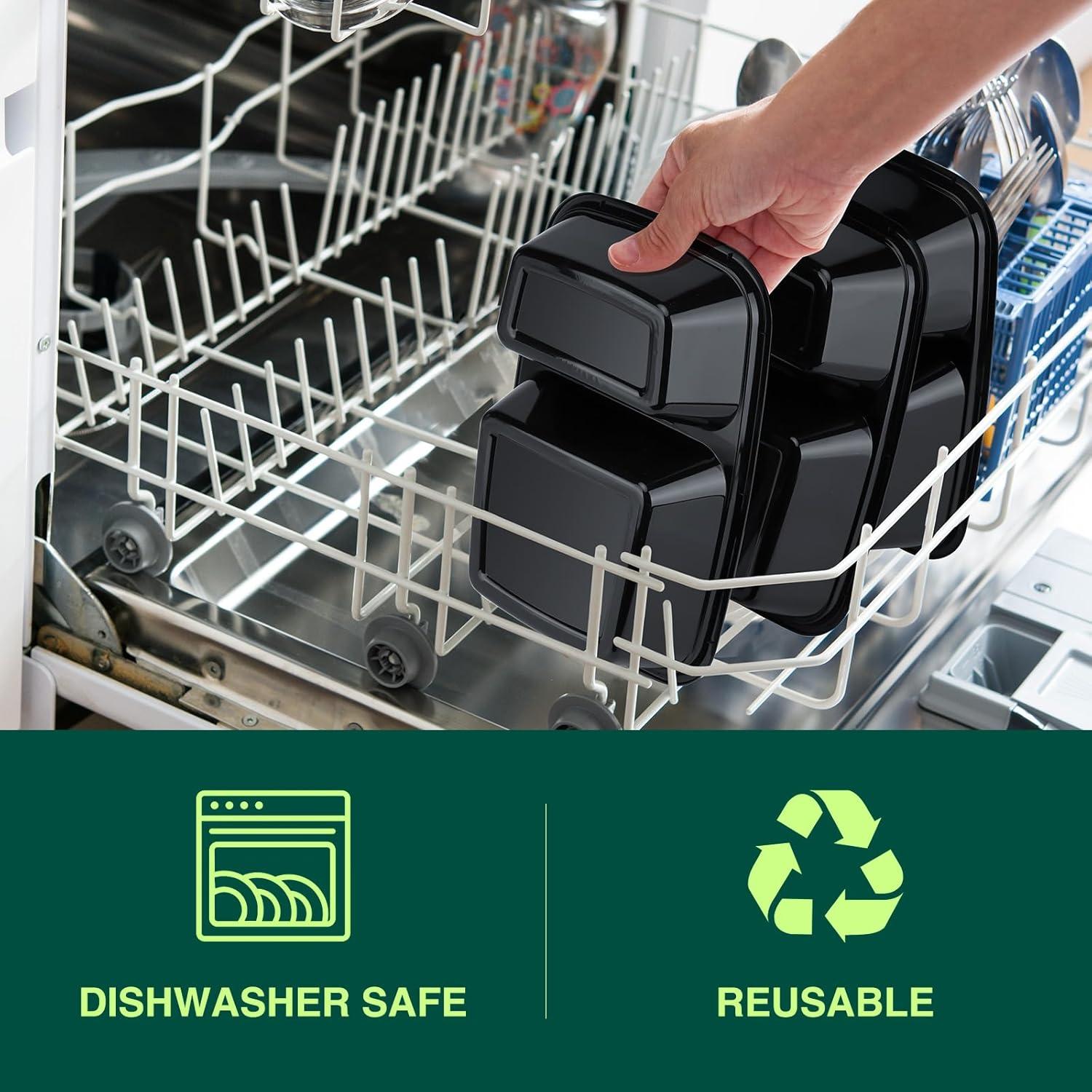 Glotoch 20 Paquete Contenedores de Comida 32oz Reutilizables