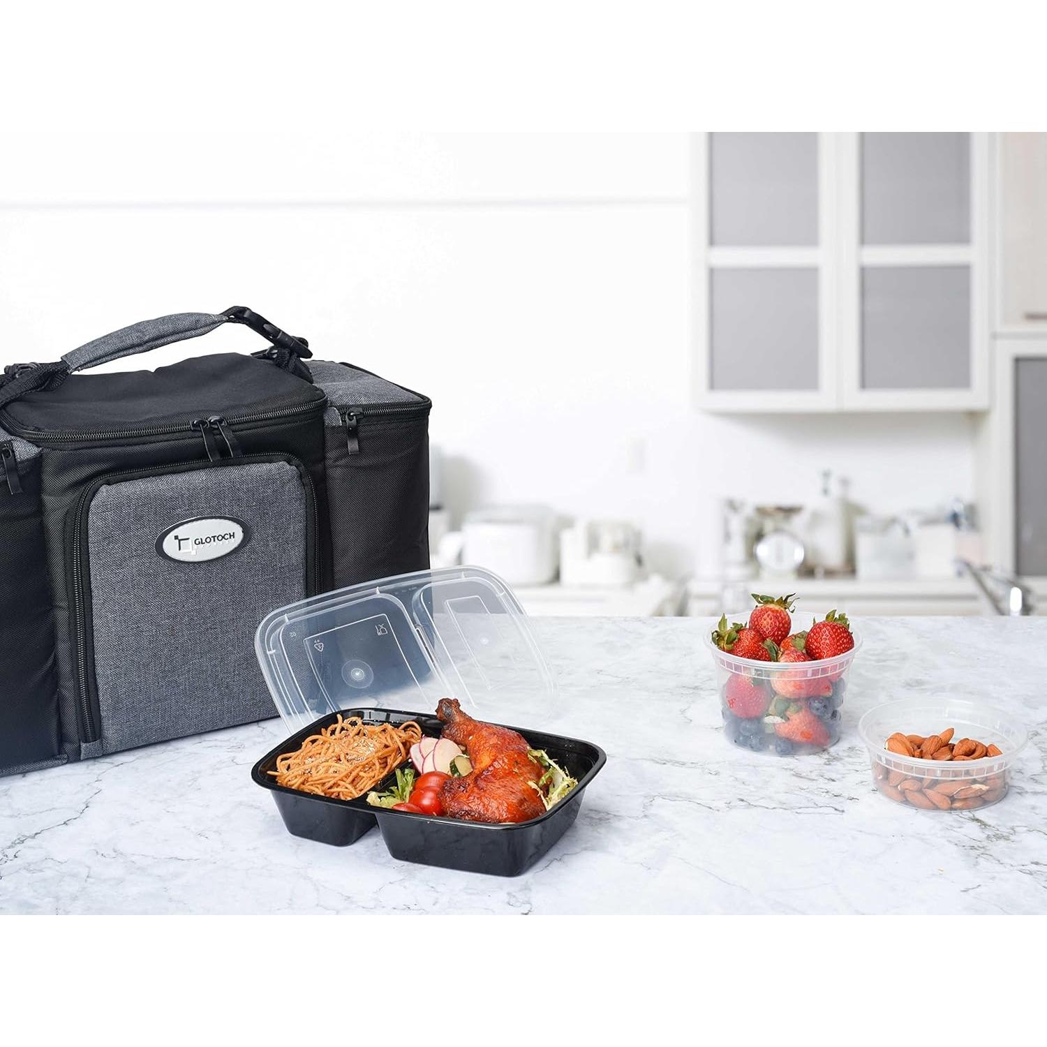 Glotoch 20 Paquete Contenedores de Comida 32oz Reutilizables