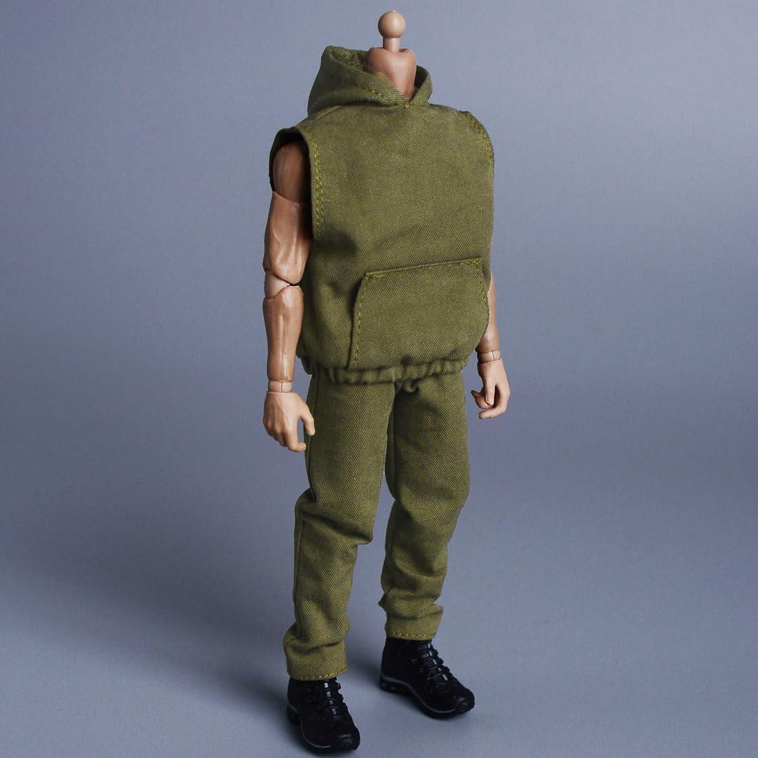 Conjunto sudadera sin mangas Meetoget 1/12 Verde