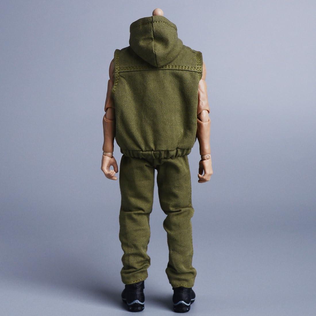 Conjunto sudadera sin mangas Meetoget 1/12 Verde