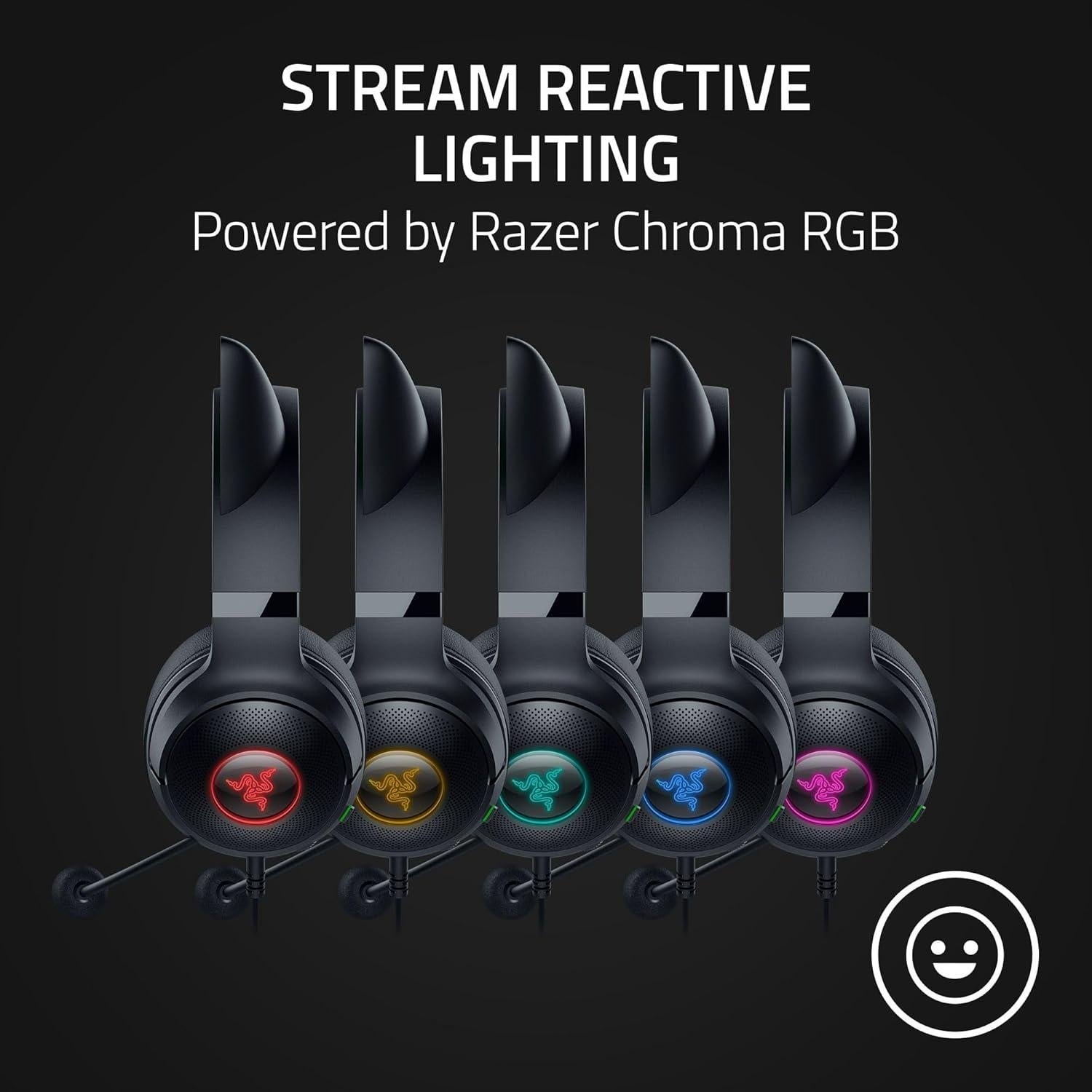 Auriculares Razer Kraken Kitty V2 USB con Orejas de Gato RGB