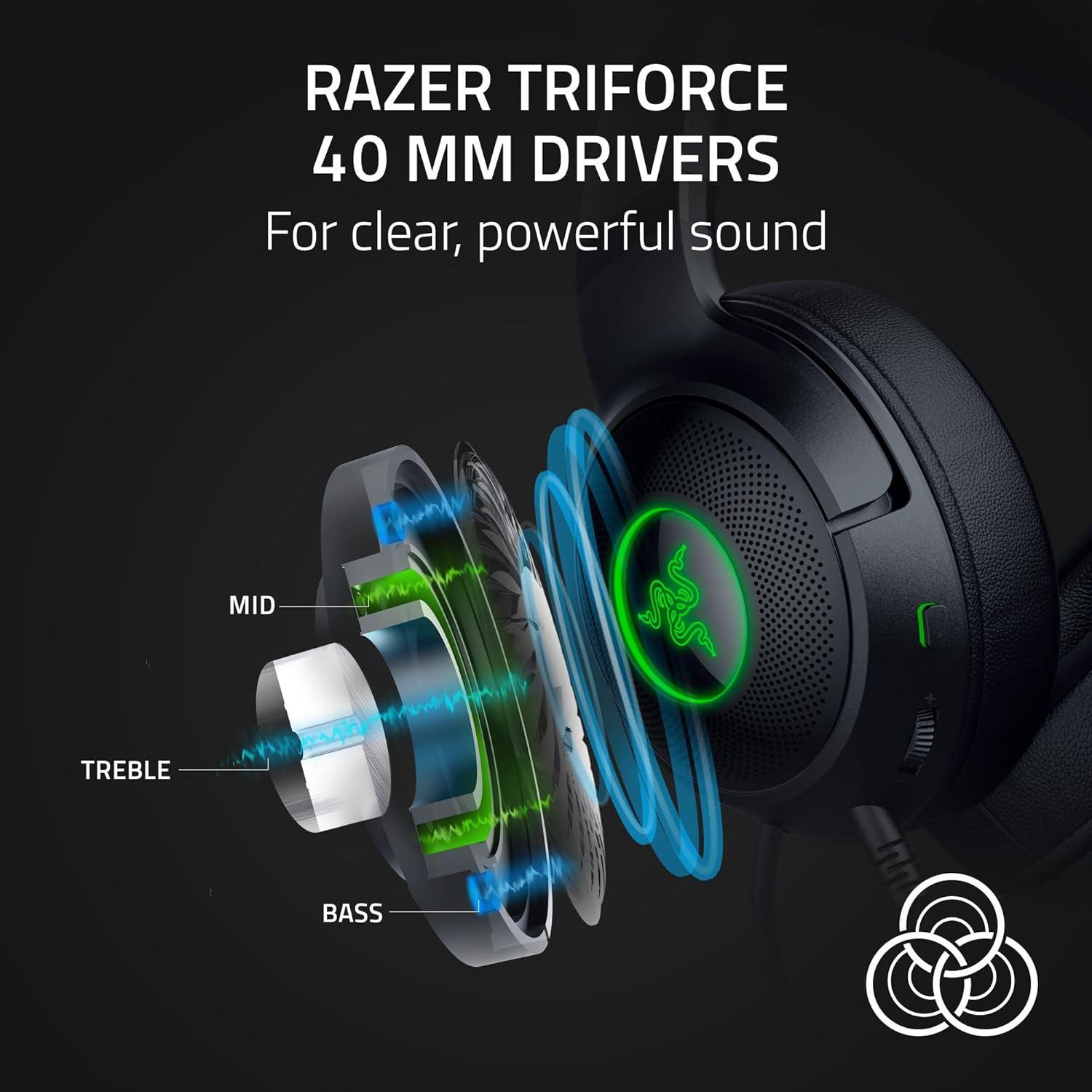 Auriculares Razer Kraken Kitty V2 USB con Orejas de Gato RGB