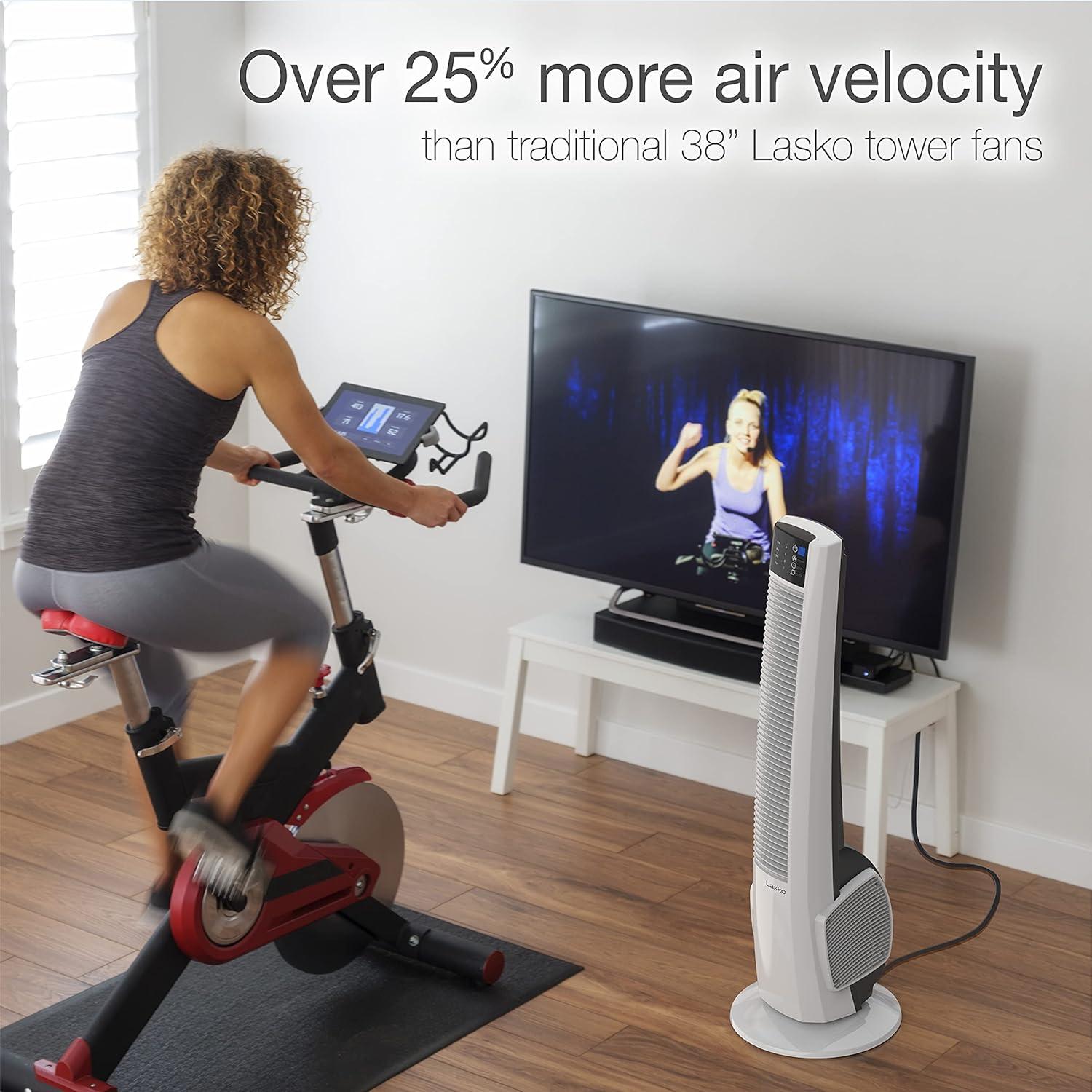 Ventilador de Torre Lasko T38400 y T42954, 4 y 3 Velocidades, 96.5 y 108 cm