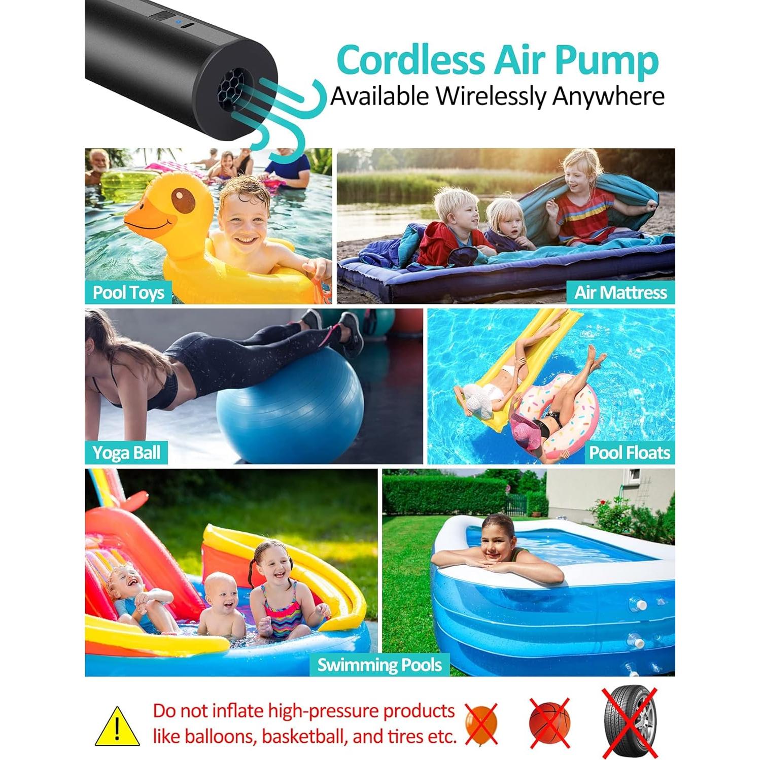 Bomba de Aire Eléctrica LIBERRWAY H-935 Recargable 390 LPM