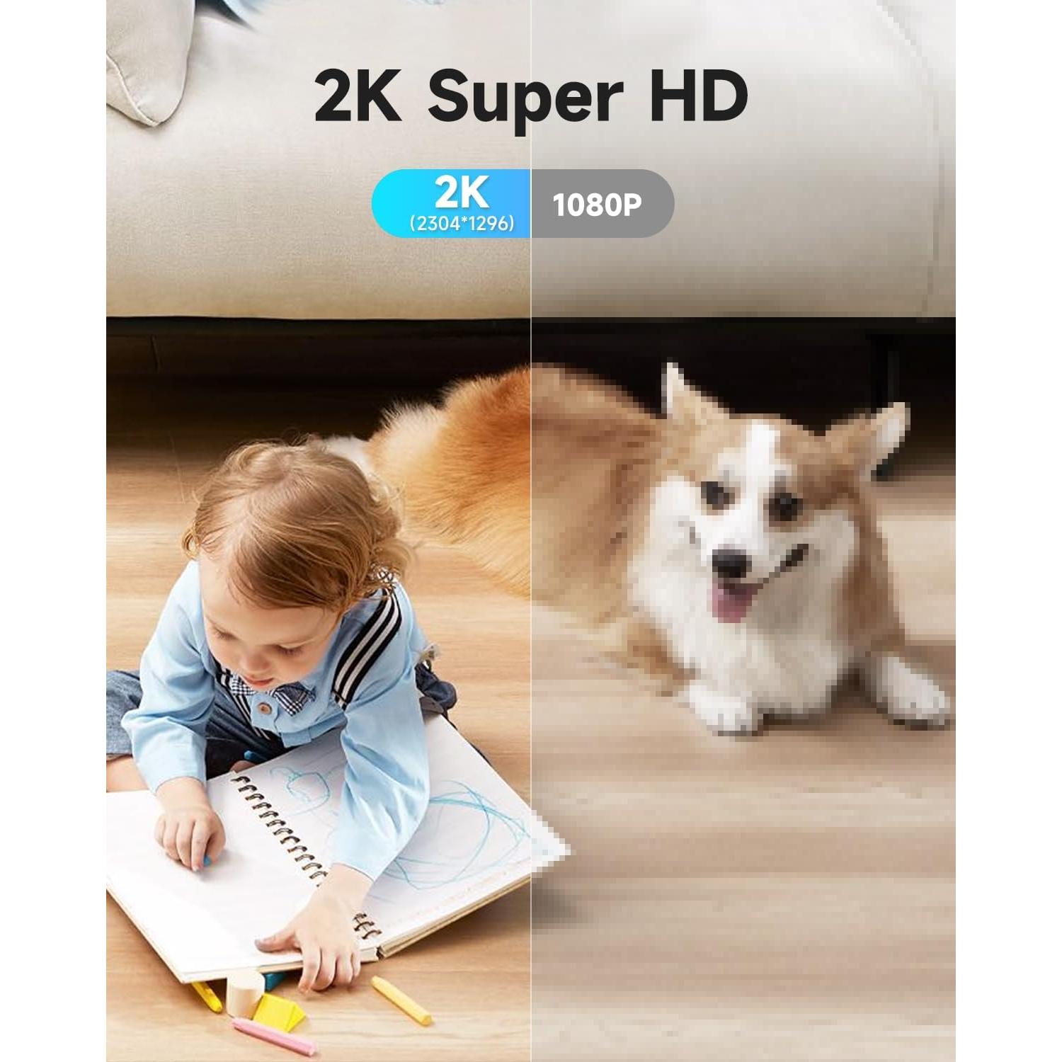 Cámara de Vigilancia Interior 2K JAIOTlink con Audio y WiFi