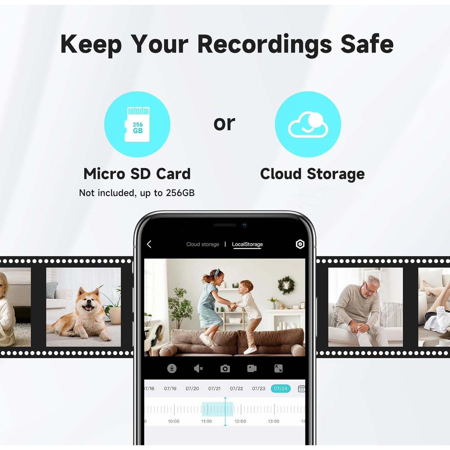 Cámara de Vigilancia Interior 2K JAIOTlink con Audio y WiFi