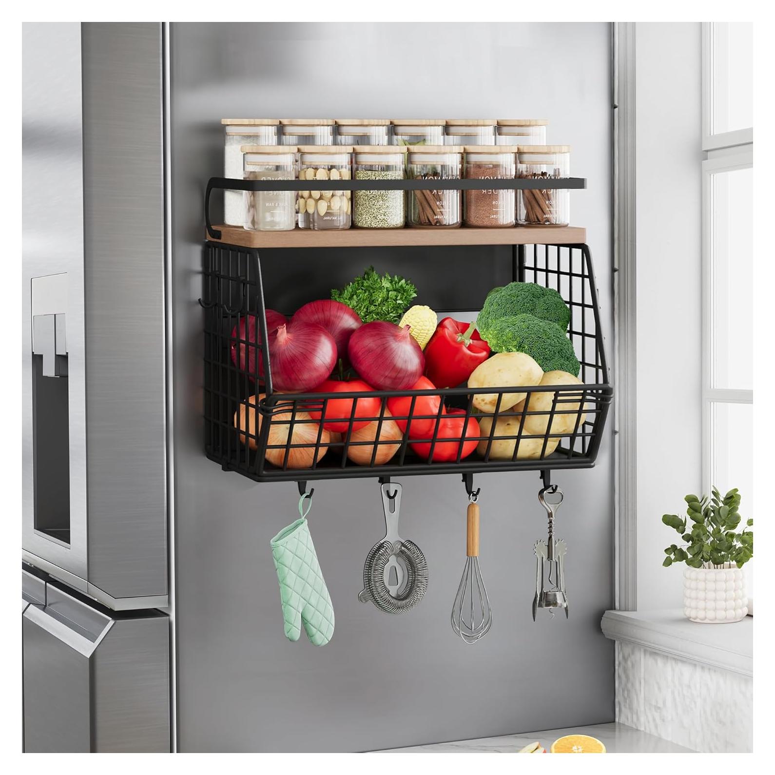 Estante Magnético Clothink para Nevera - Organizador de Especias y Frutas
