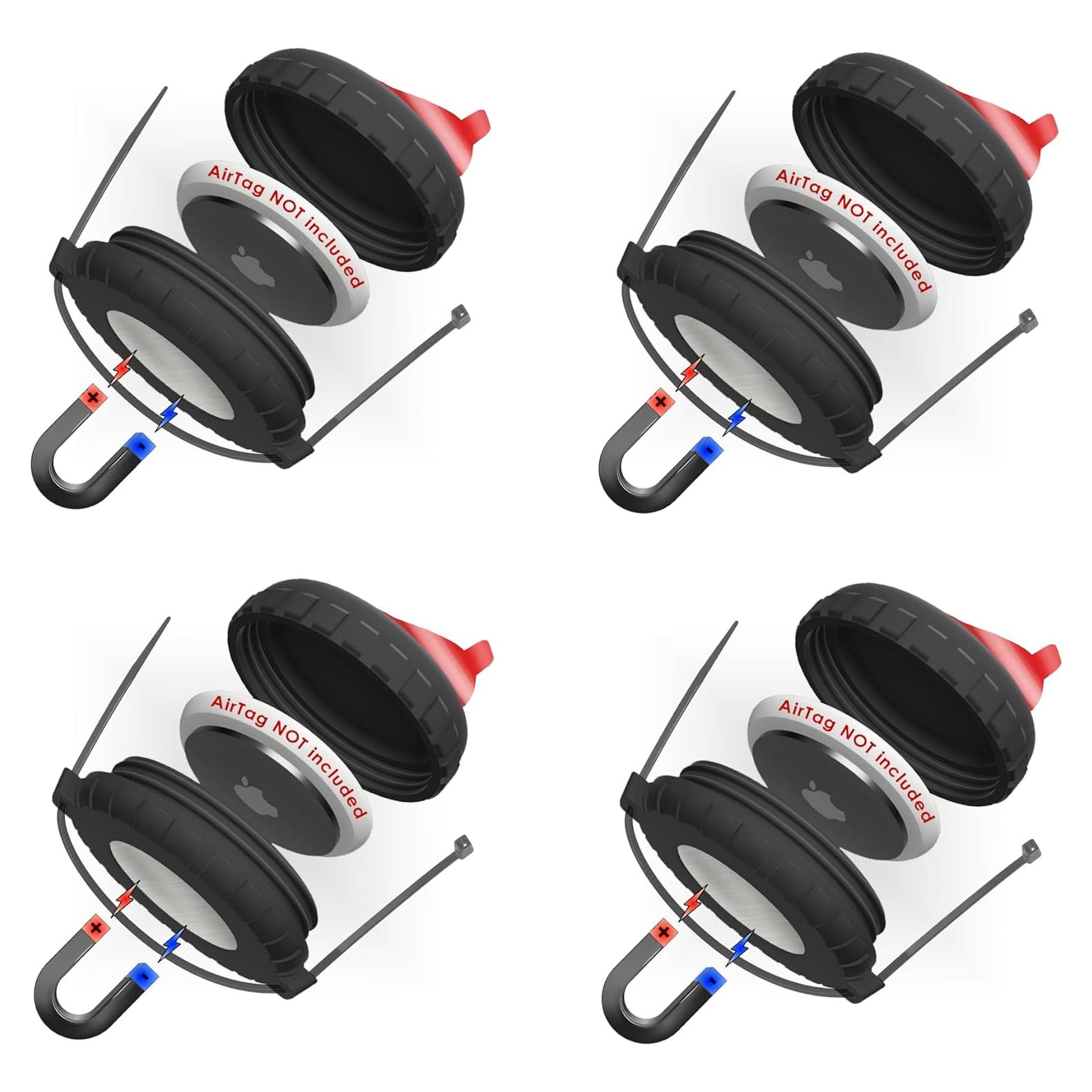 Soporte Magnético para AirTag Mars Outpost x4 Resistente al Agua