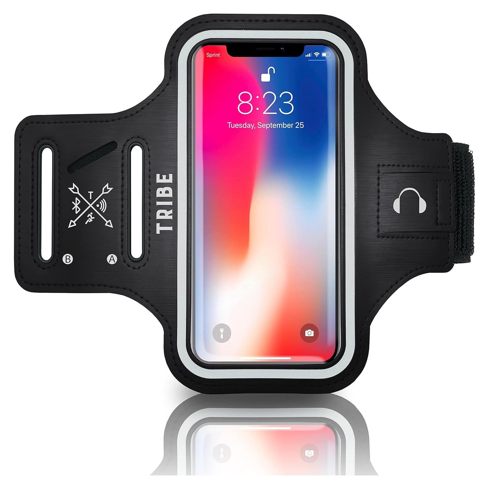 Funda deportiva TRIBE para iPhone y Galaxy con soporte