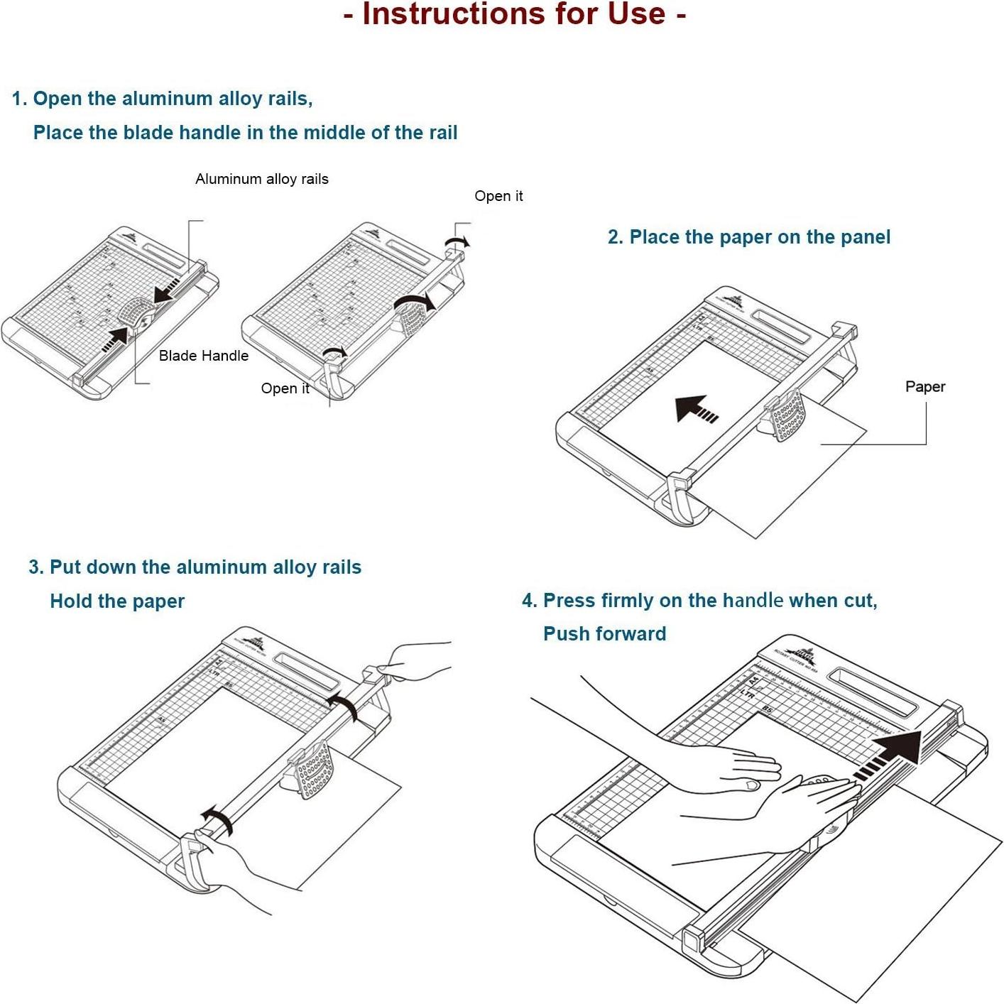 Cortadora Rotativa Jielisi A4 3 en 1 con 3 Cuchillas