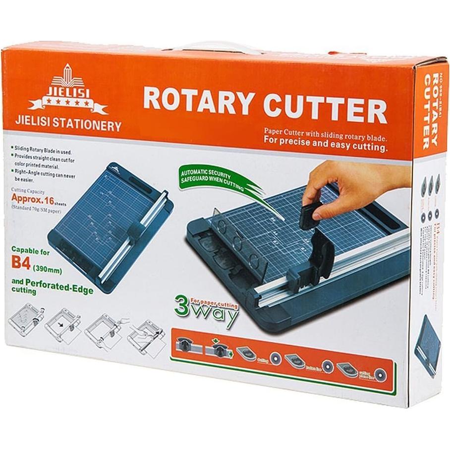 Cortadora Rotativa Jielisi A4 3 en 1 con 3 Cuchillas