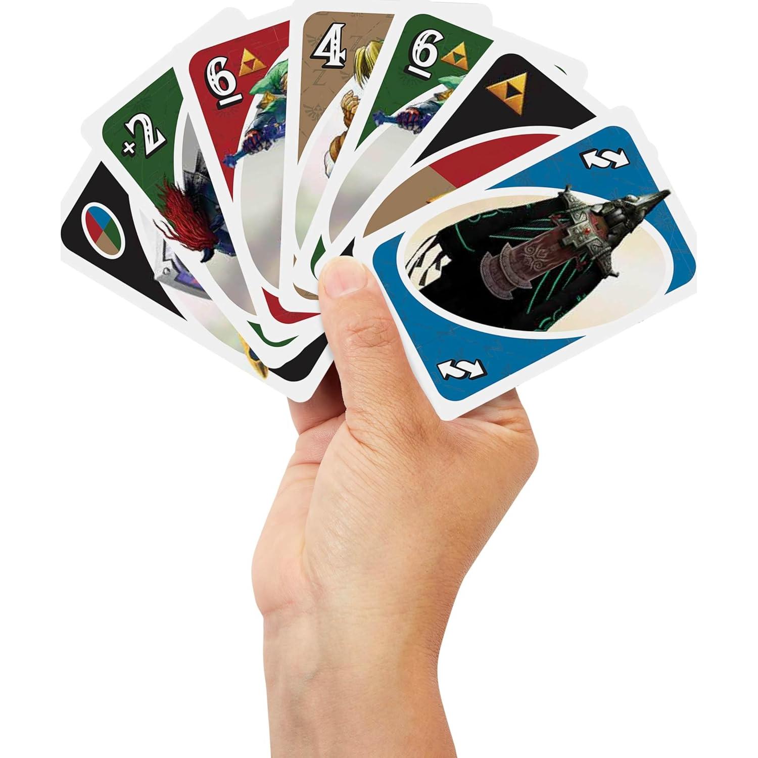 Juego de Cartas UNO La Leyenda de Zelda Mattel 112 cartas