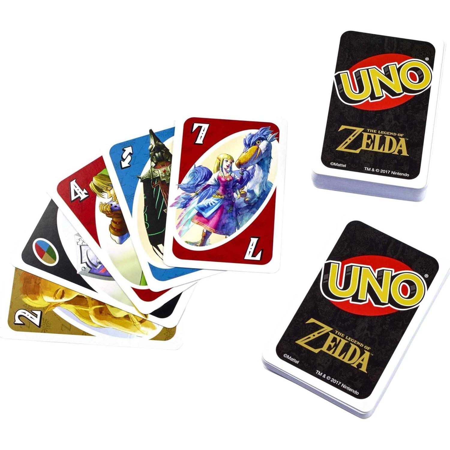 Juego de Cartas UNO La Leyenda de Zelda Mattel 112 cartas