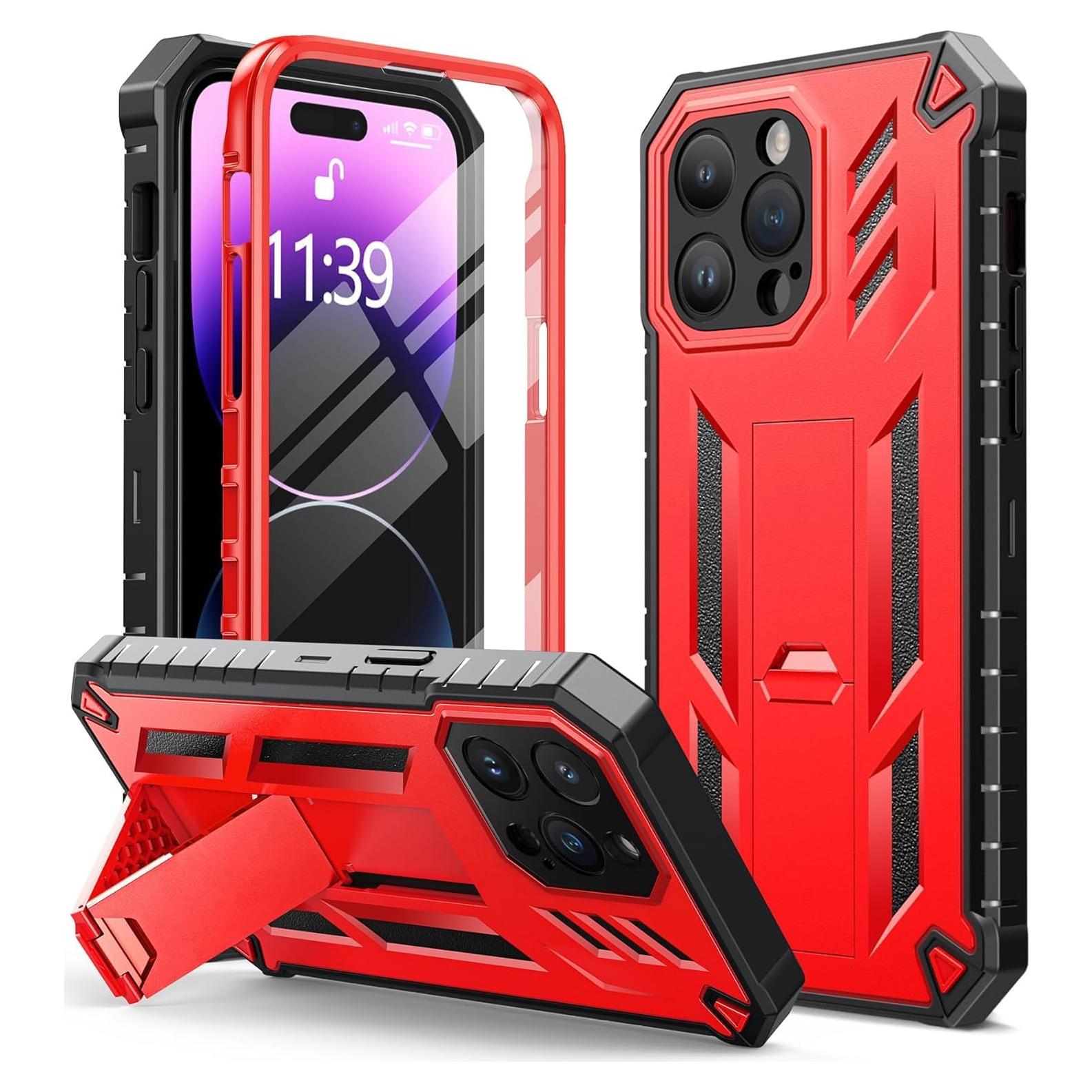Funda FNTCASE para iPhone 14 Pro Max Resistente con Soporte