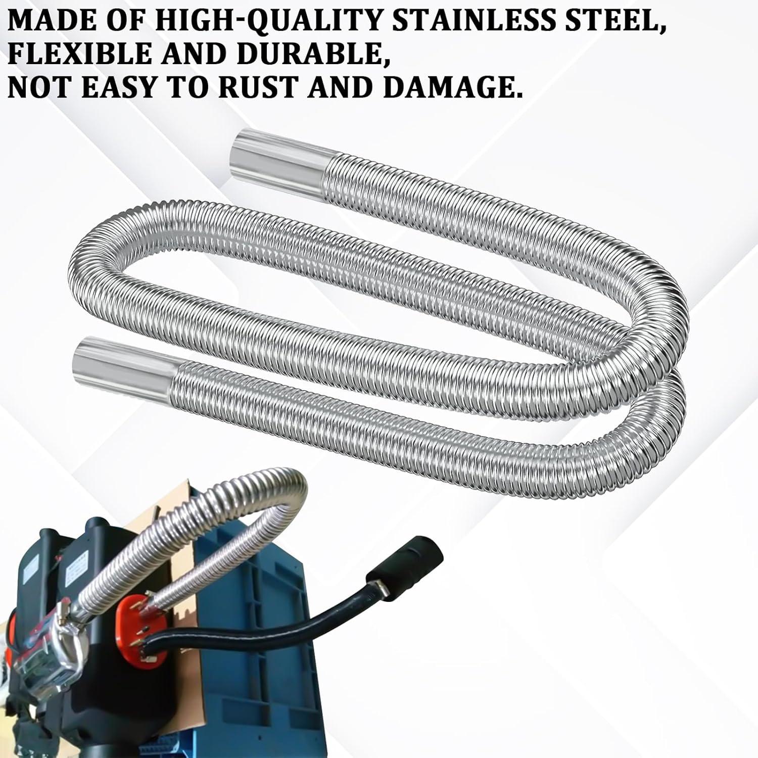 Tubo de Escape Flexible QKYS 150CM Acero Inoxidable 2.54CM