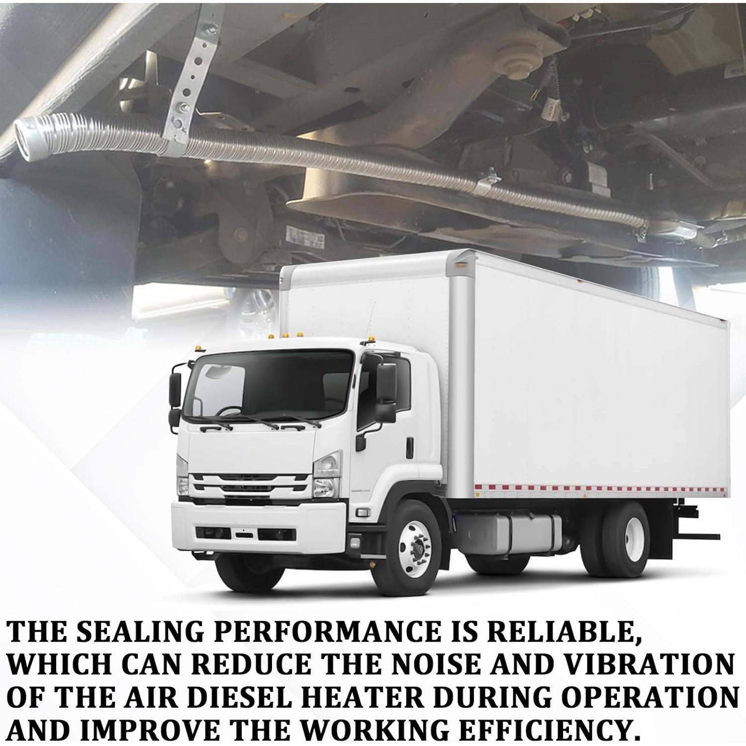 Tubo de Escape Flexible QKYS 150CM Acero Inoxidable 2.54CM