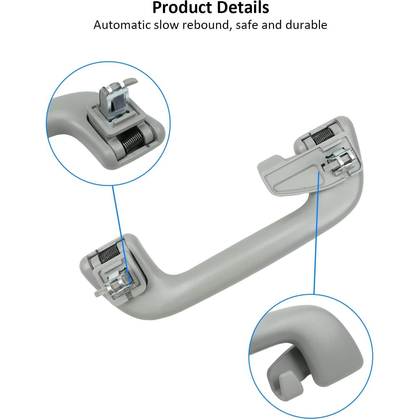 Mango de Techo Interior YIGUCS Gris para Toyota Corolla y Más