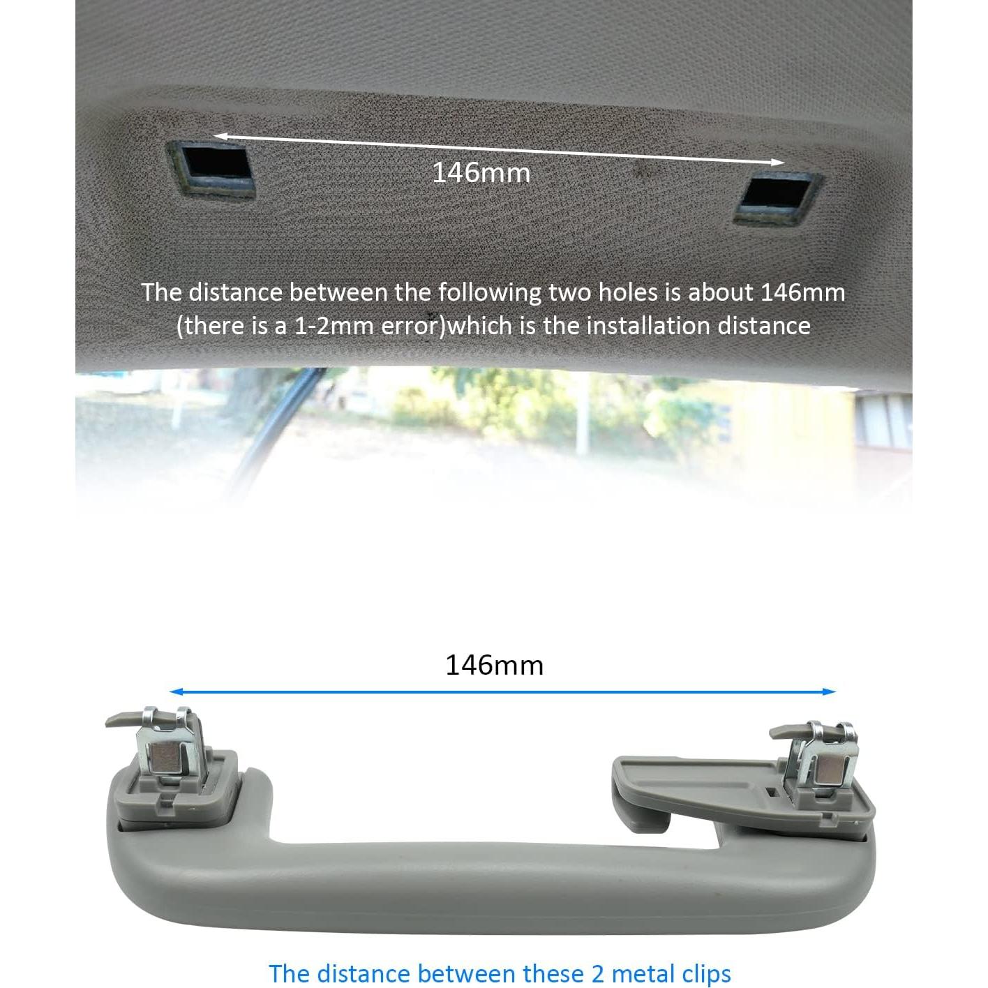 Mango de Techo Interior YIGUCS Gris para Toyota Corolla y Más