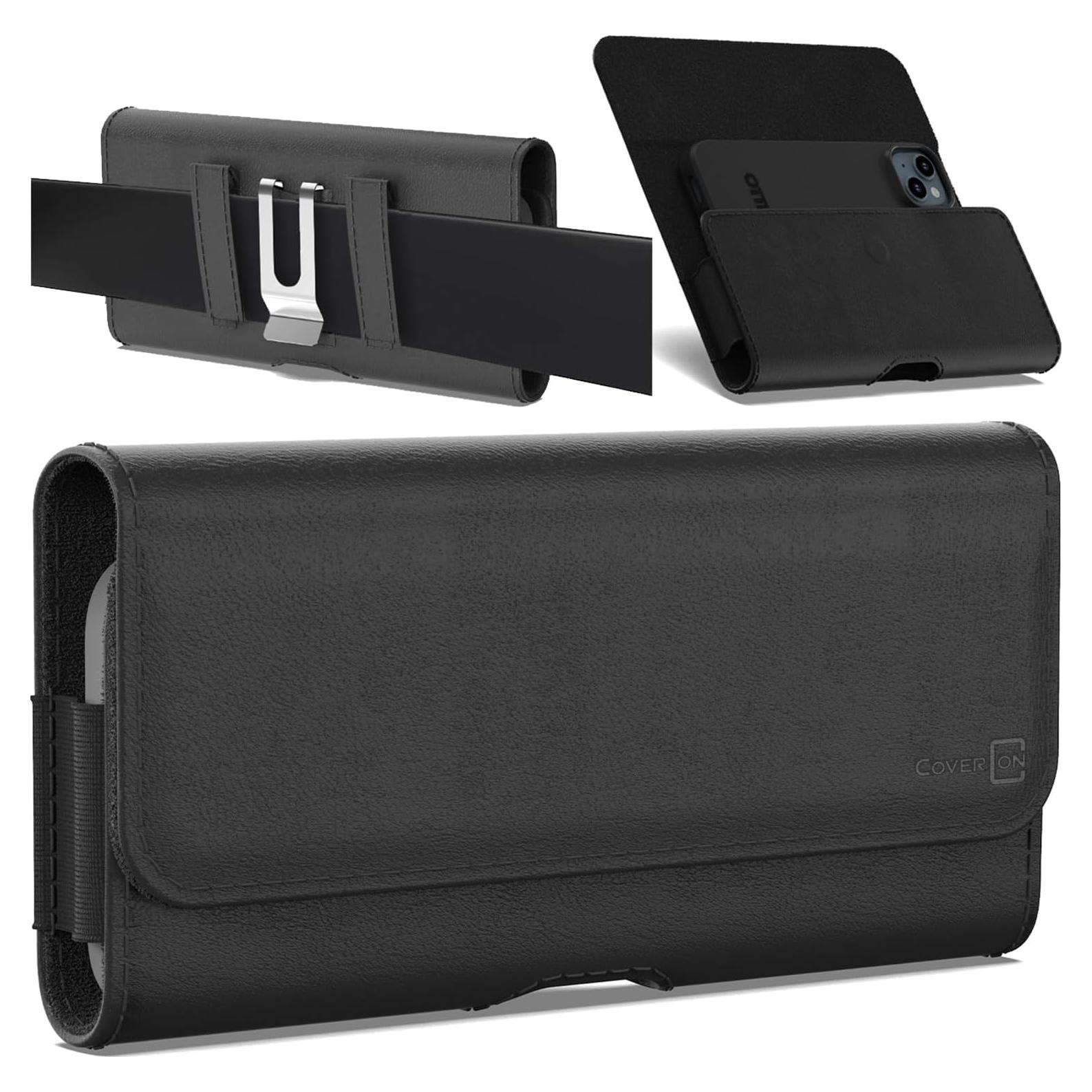 Funda Holster CoverON para Moto G Power/G Play/G 5G Negra