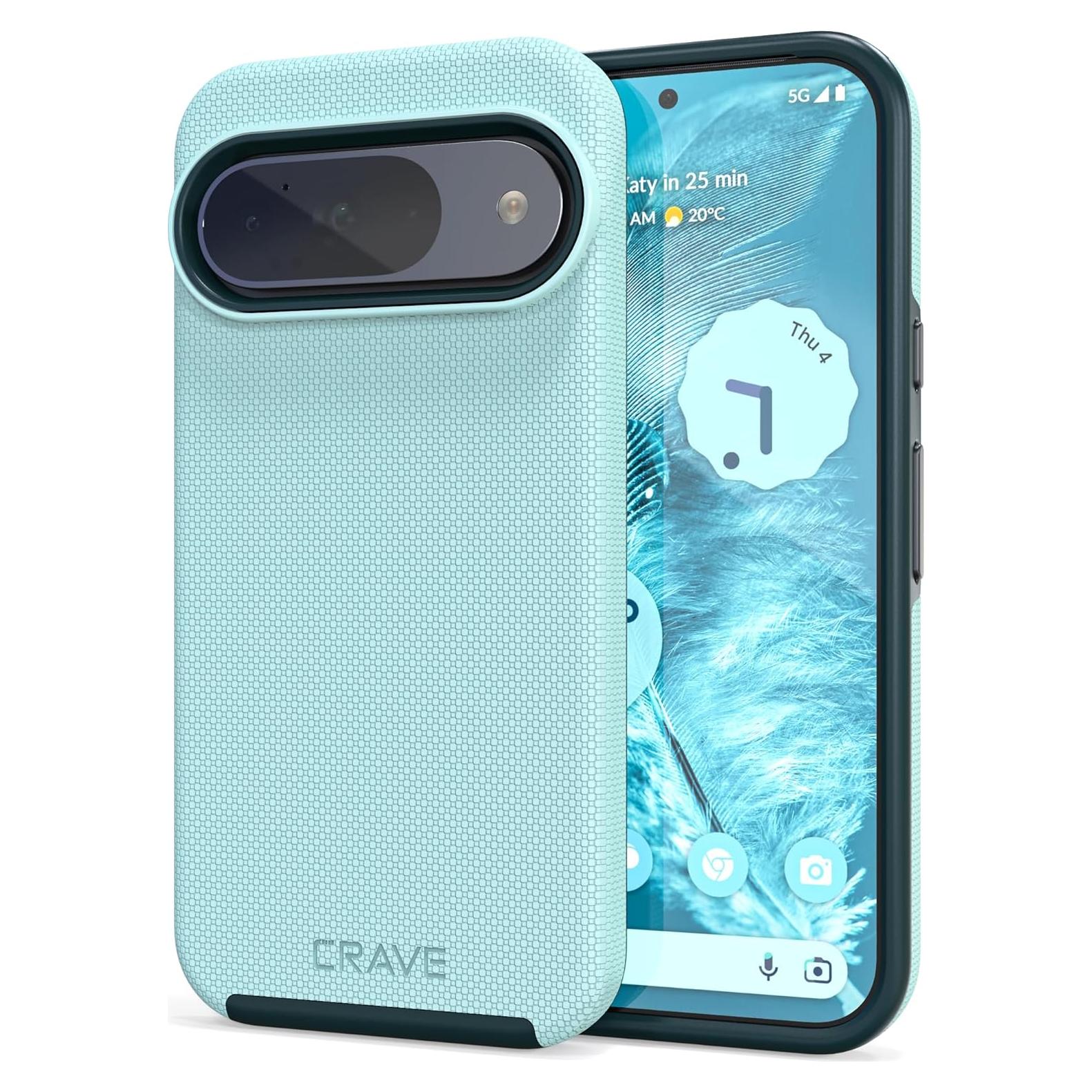 Funda Dual Guard Crave para Google Pixel 9 y 9 Pro - Aqua