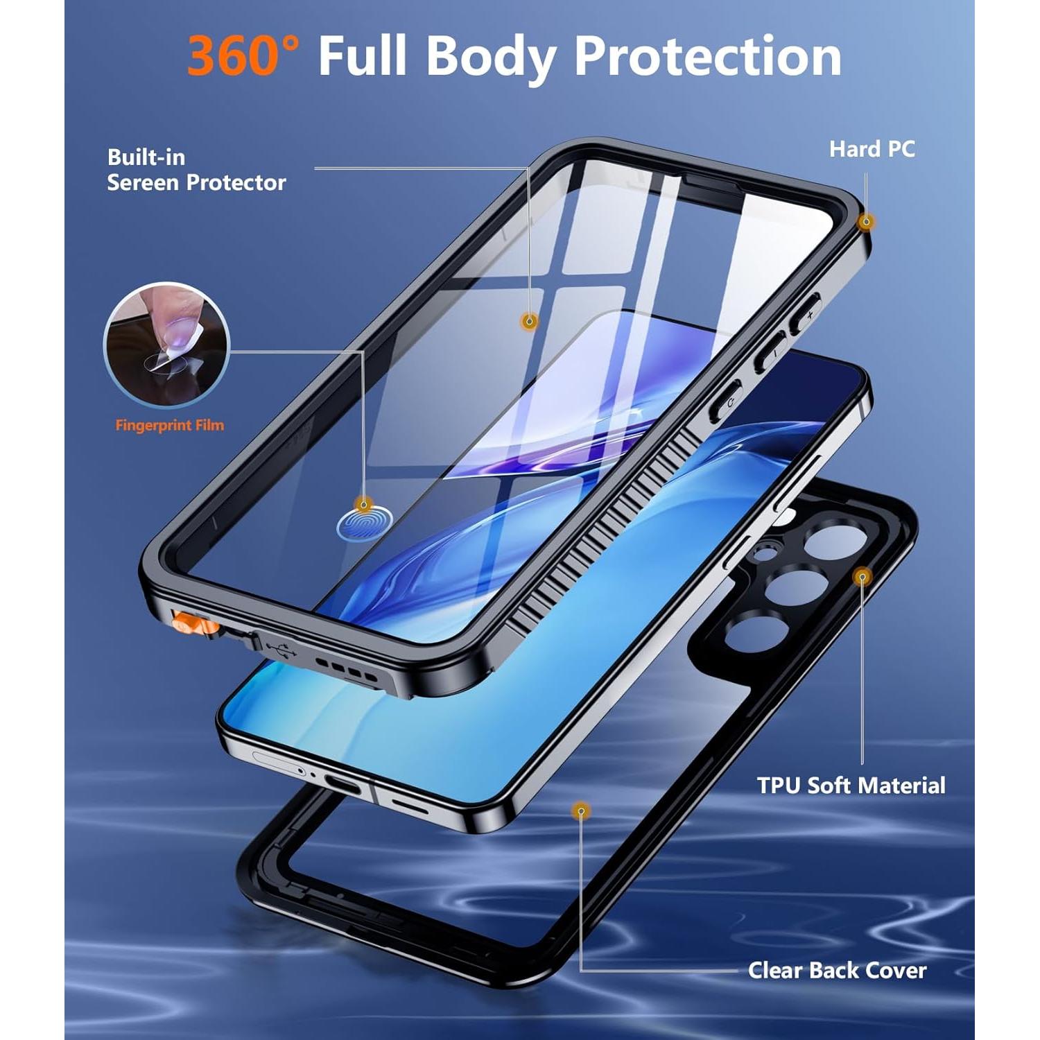 Funda Impermeable Temdan para Samsung Galaxy S25 Plus 6.7"