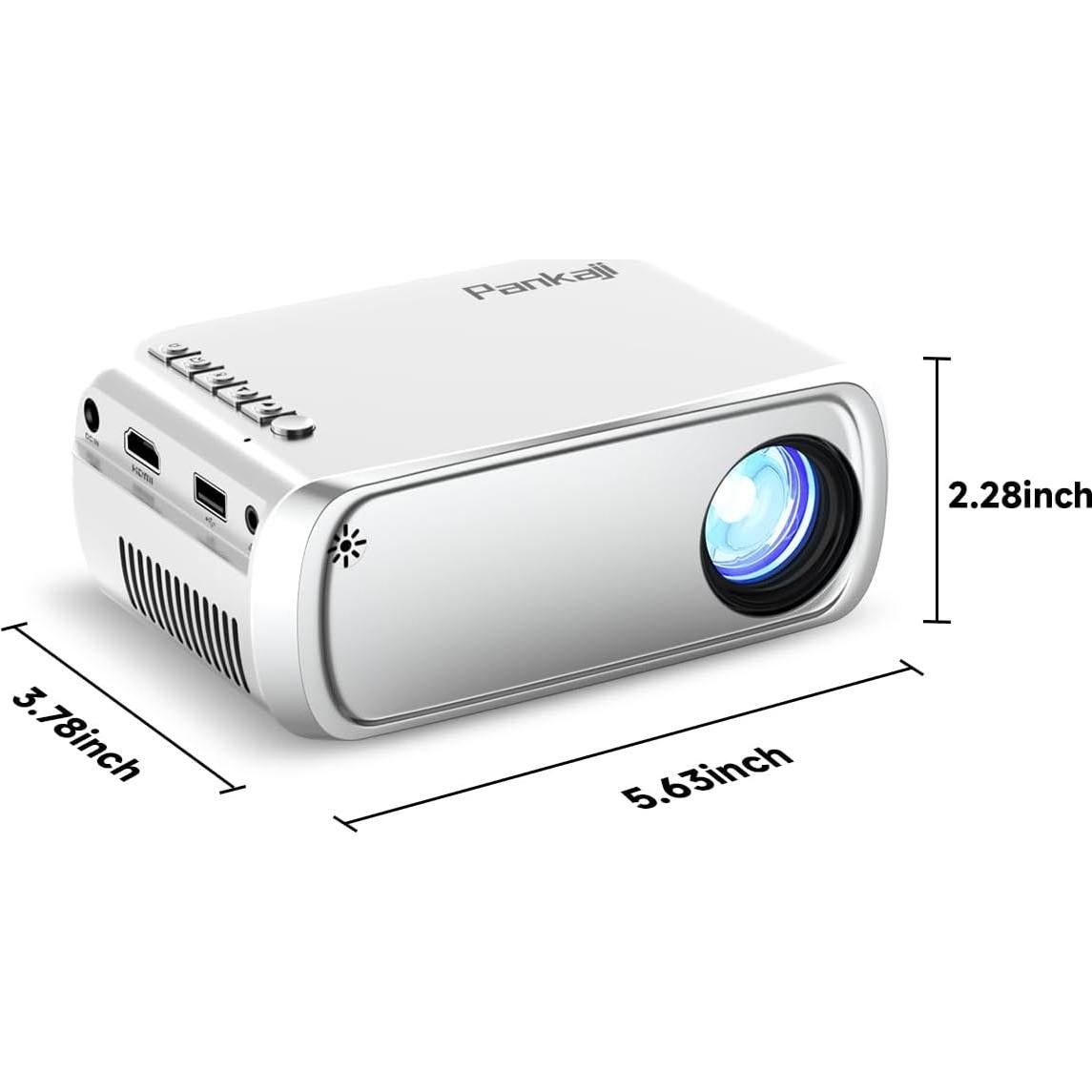 Mini proyector Pankaji 1080P WiFi portátil para iPhone
