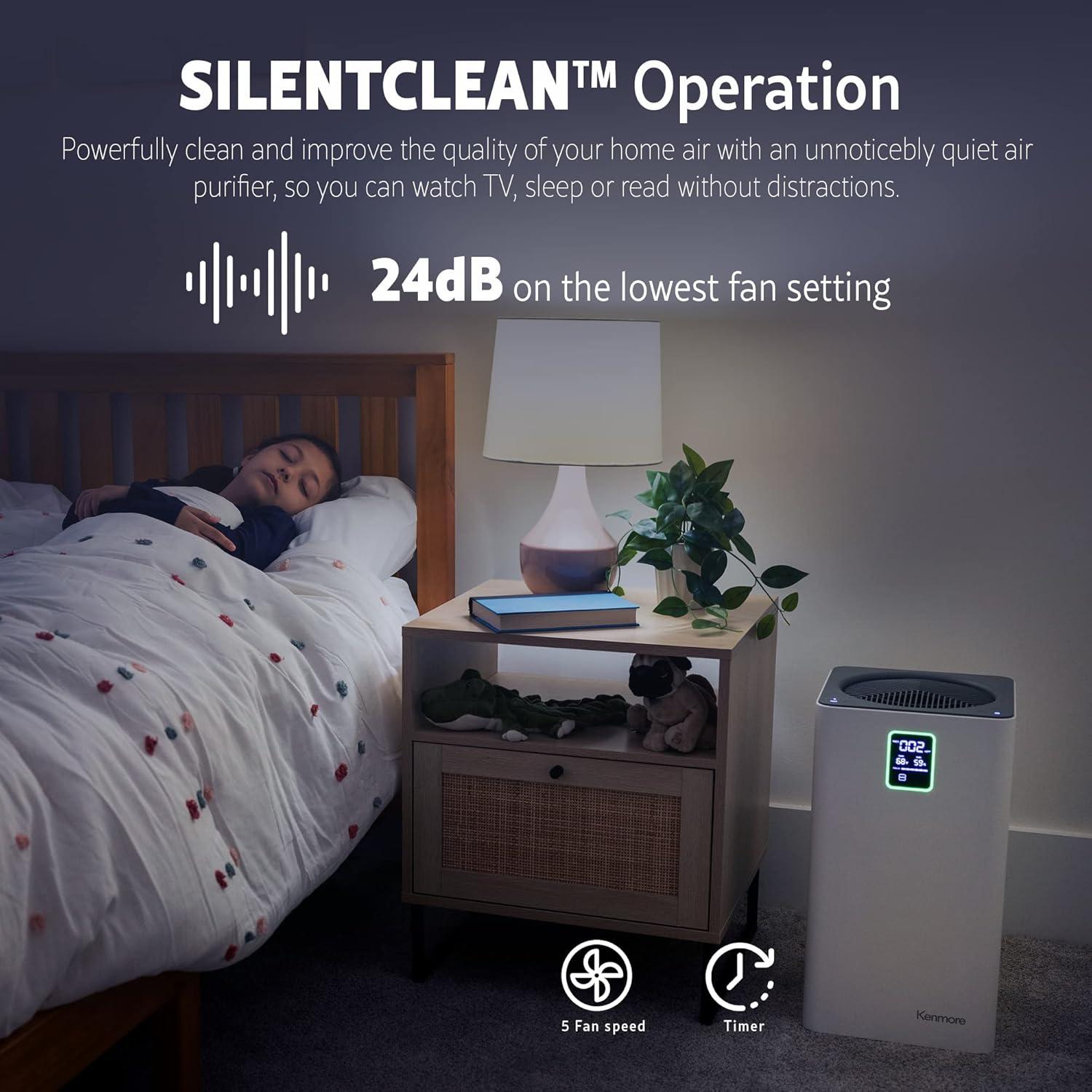 Purificador de aire Kenmore PM3020 HEPA 3 etapas 139 m²