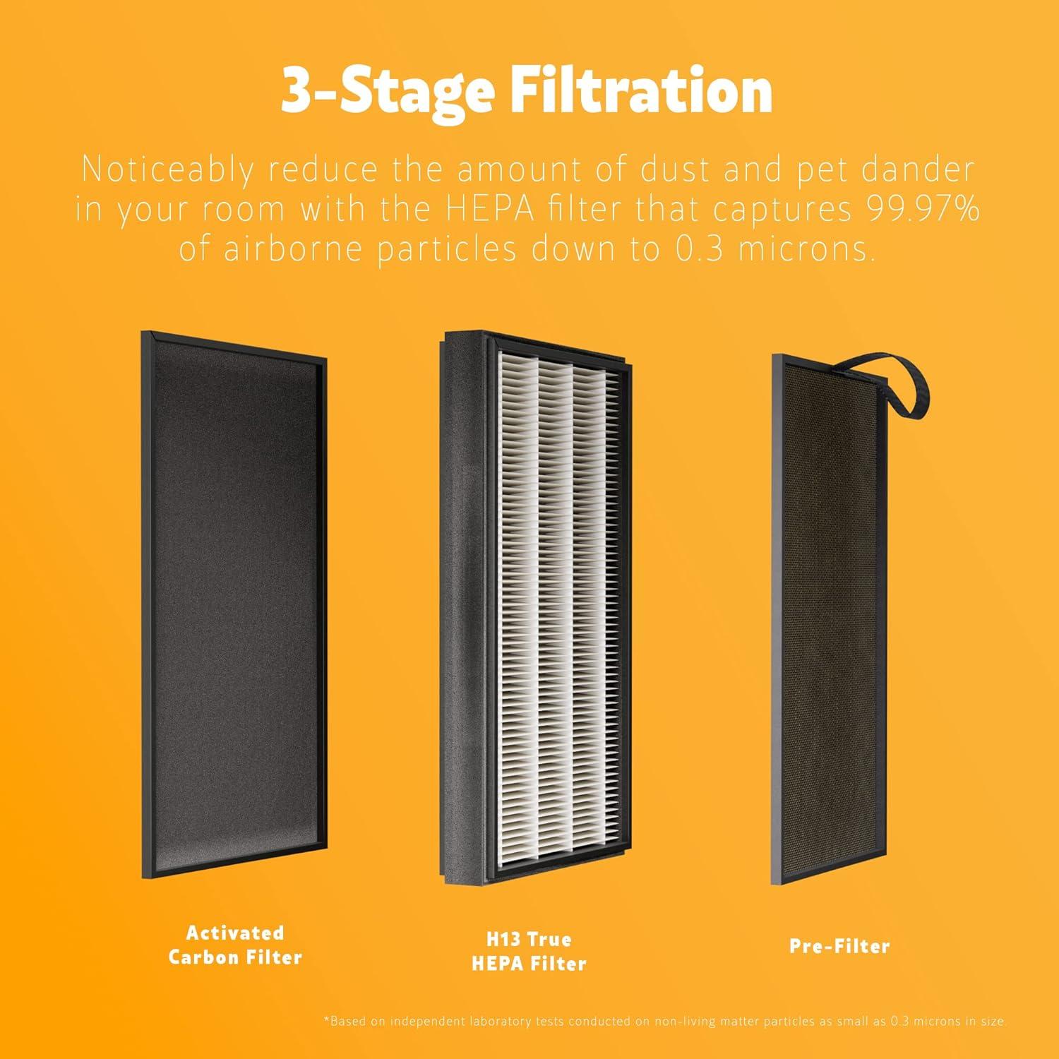 Purificador de aire Kenmore PM3020 HEPA 3 etapas 139 m²