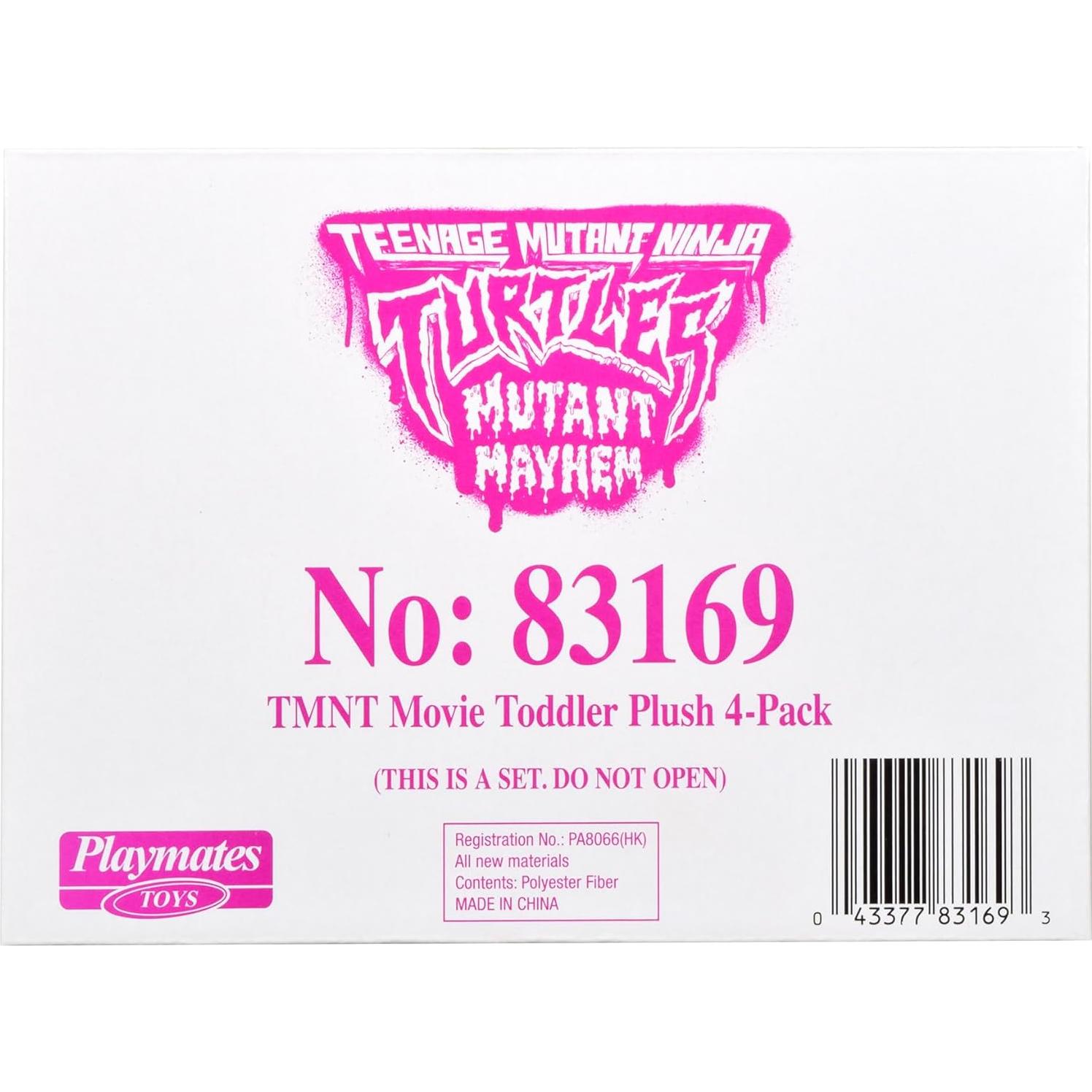 Tales of The TMNT Toddler Plush 4pk