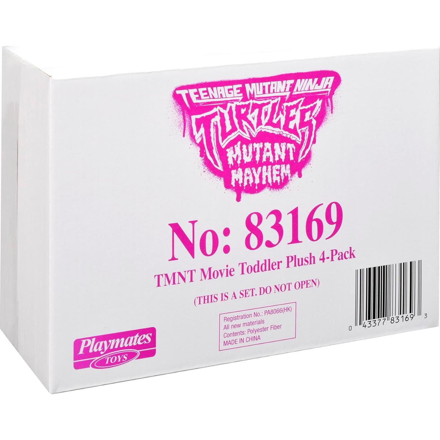 Tales of The TMNT Toddler Plush 4pk