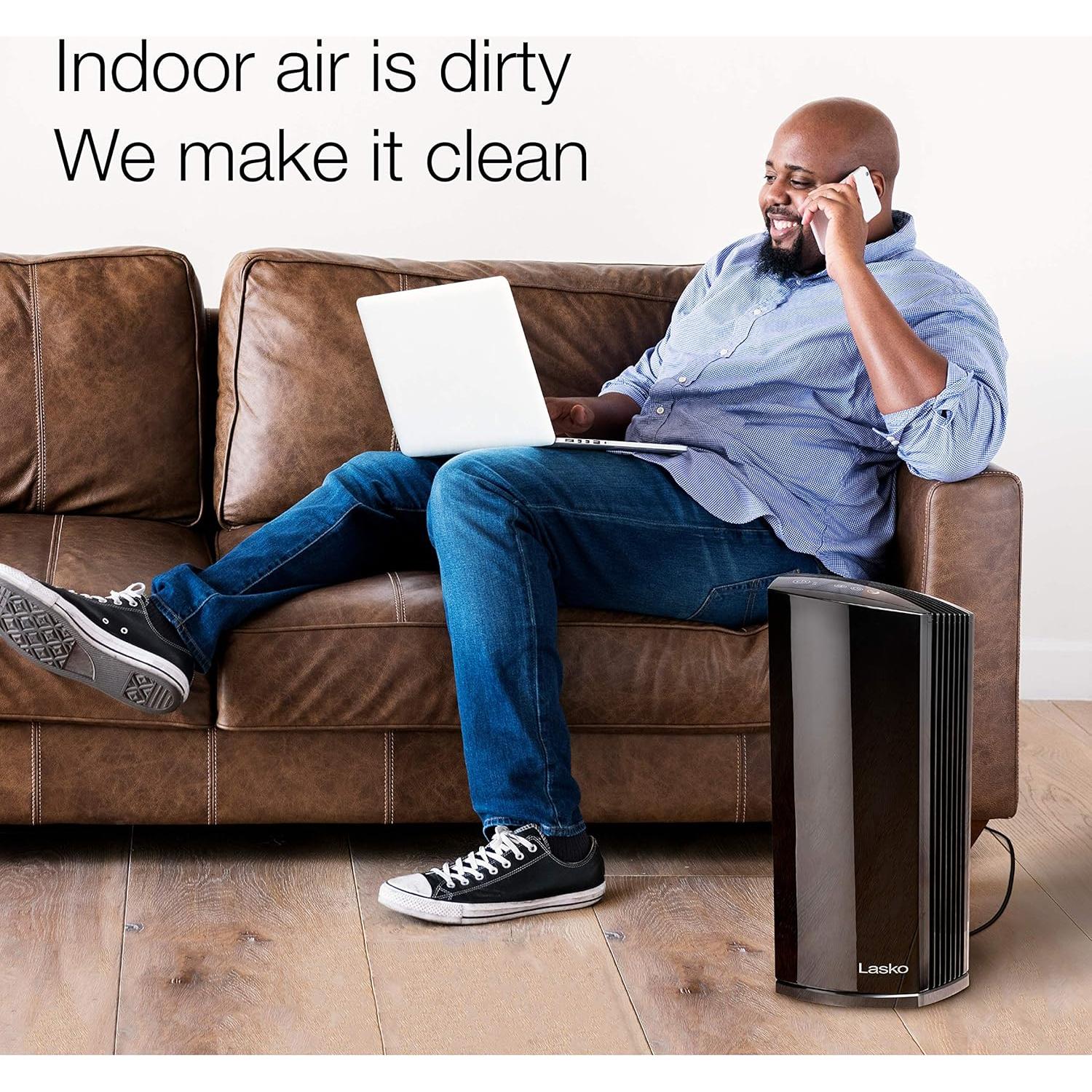 Purificador de Aire Lasko LP450 HEPA para Hogar 21.5 m²