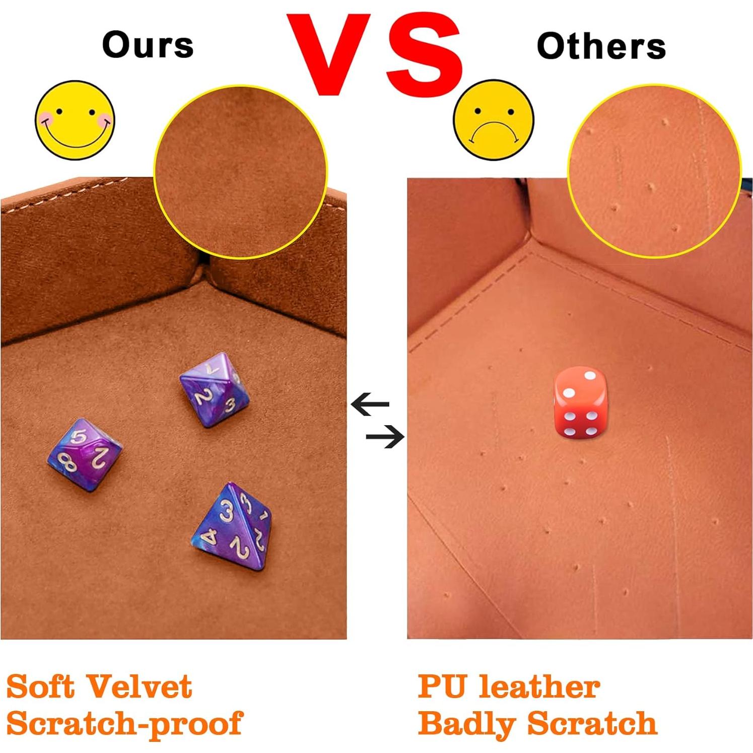 Bandejas para Dados SIQUK 4 Piezas Plegables en 4 Colores