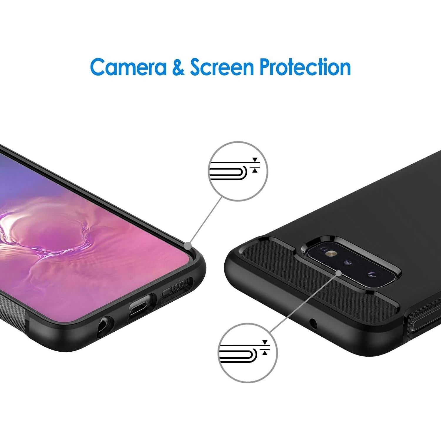 Funda Slim JETech para Samsung Galaxy S10e - Fibra Carbono