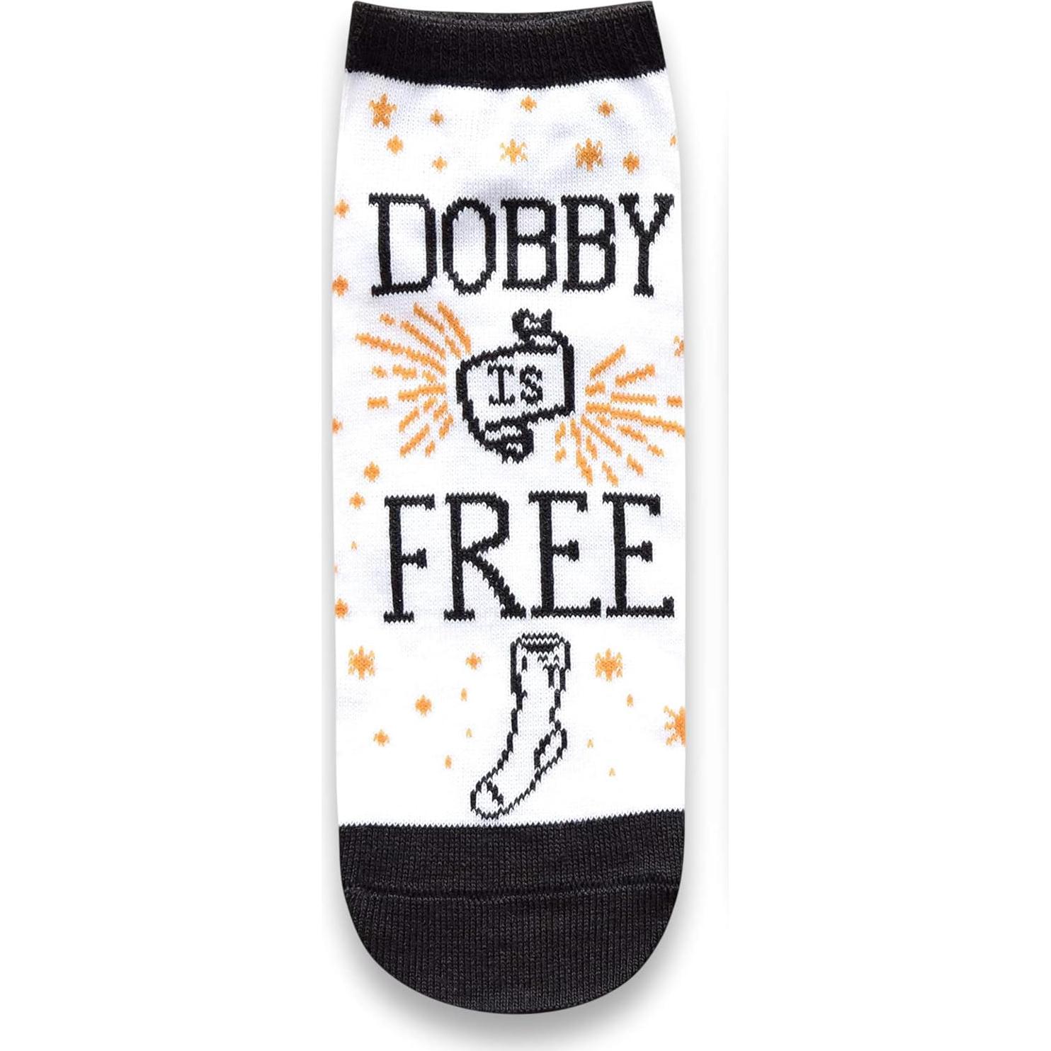 Calcetines Tobilleros Harry Potter Dobby 5 Paquetes Talla 4-10