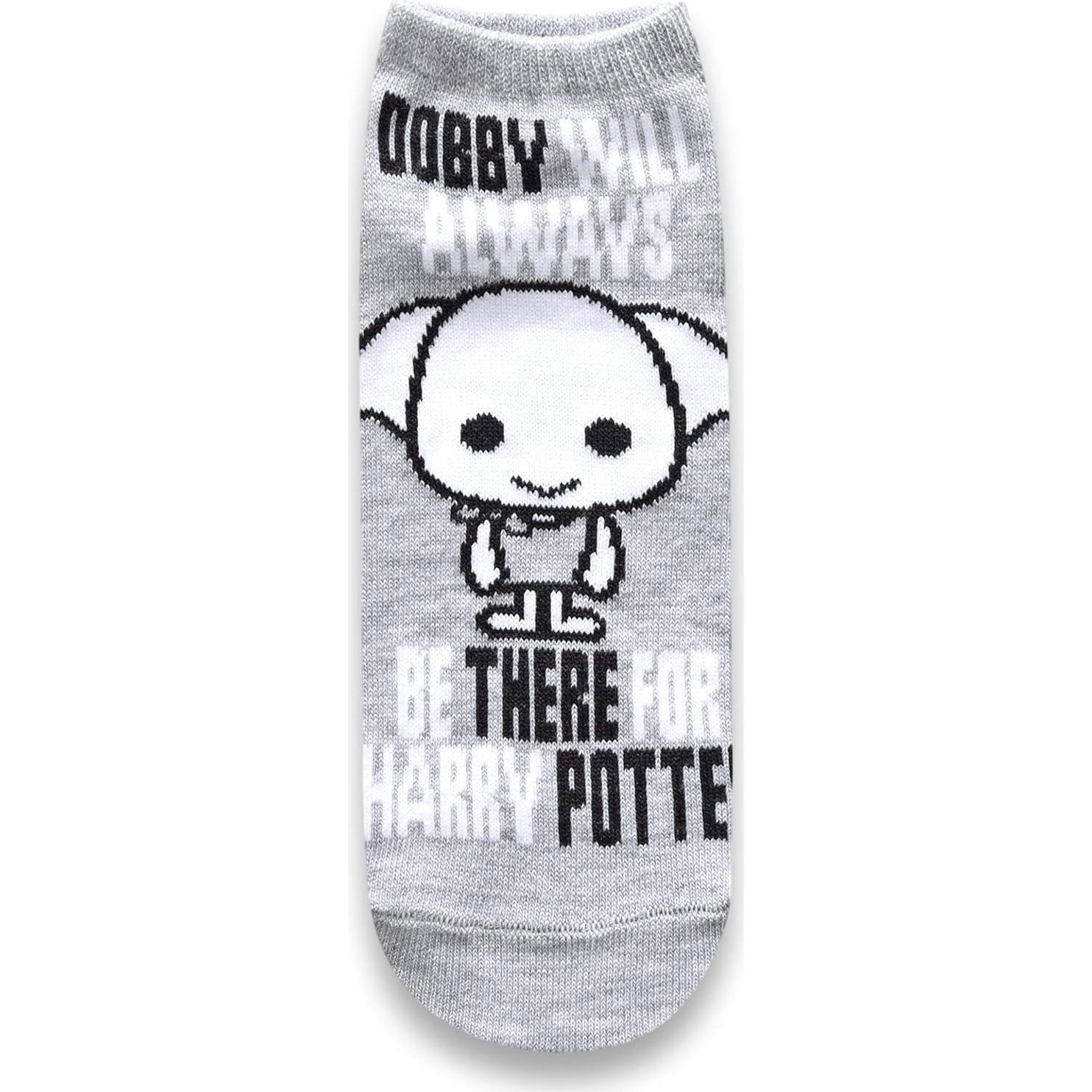 Calcetines Tobilleros Harry Potter Dobby 5 Paquetes Talla 4-10