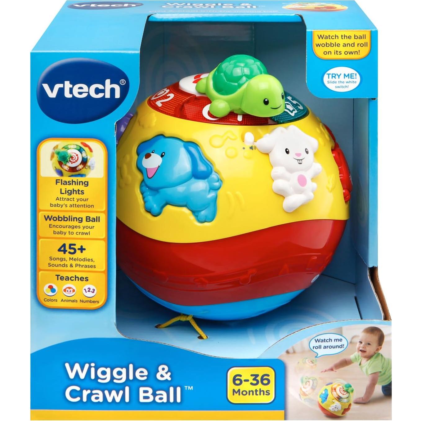 Bola de Reptar y Gatear VTech Multicolor - Interactiva 6-36 meses