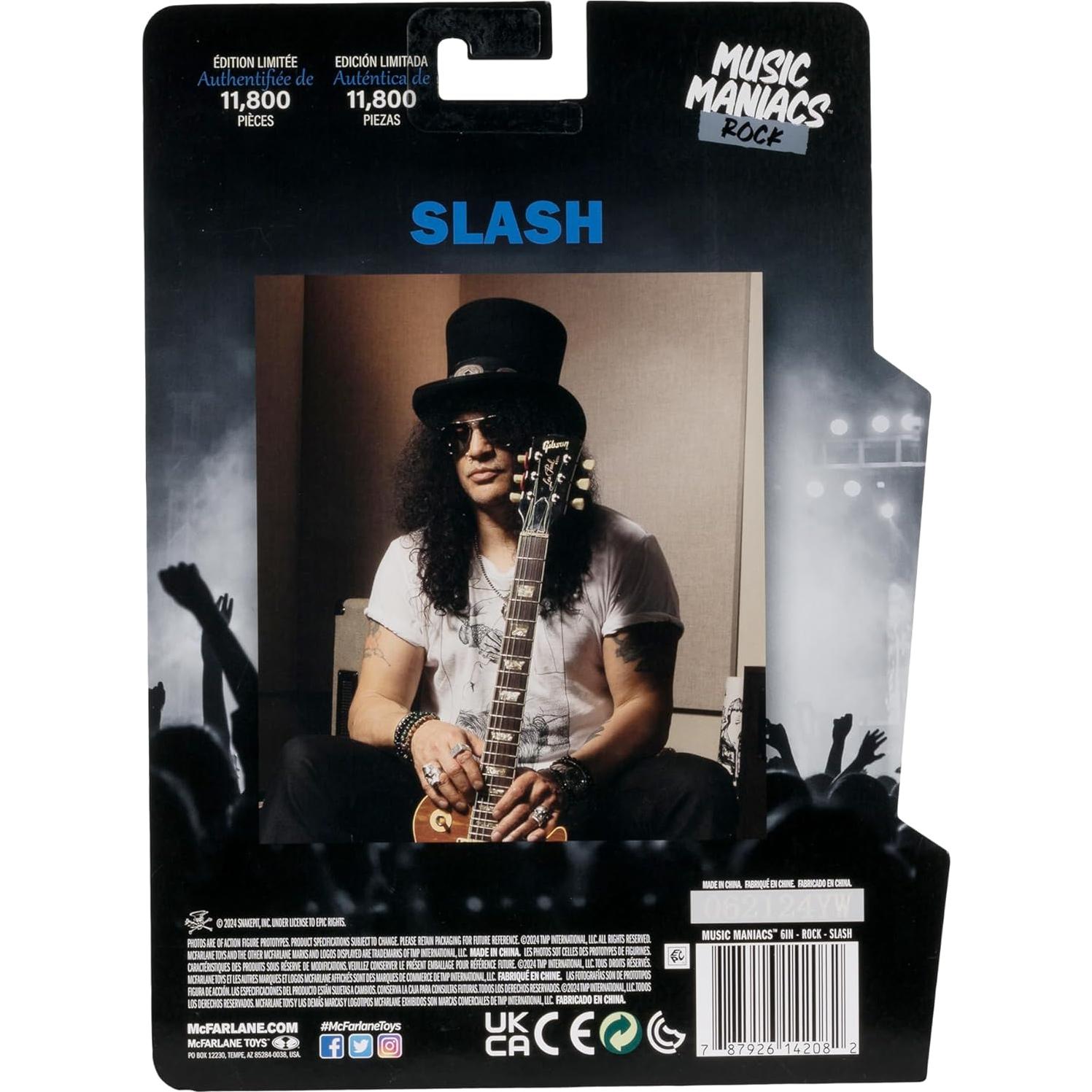 Figura de acción McFarlane Toys Music Maniacs Rock Slash 15 cm