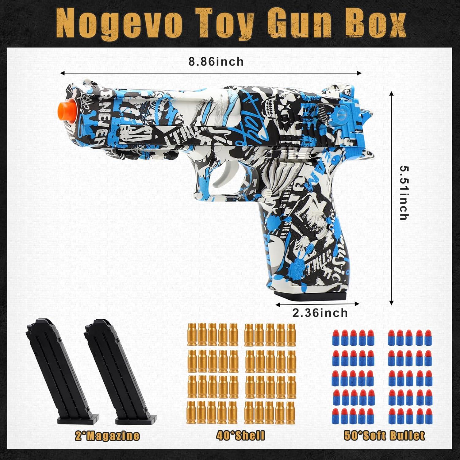 Pistola de Juguete Nogevo - Balas Blandas - 1000 cm Alcance