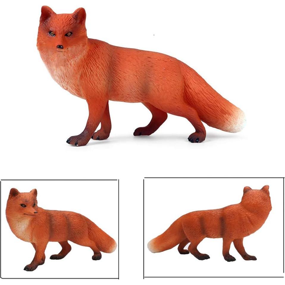 Conjunto de Figuras de Juguete UANDME 7 Zorros Realistas