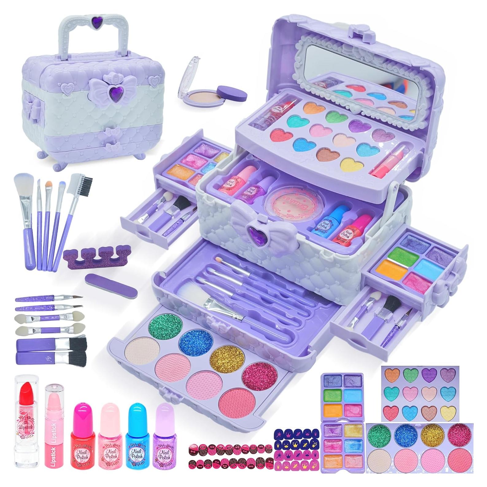 Kit de Maquillaje Lavable para Niñas Mrabbitoo 57 Piezas