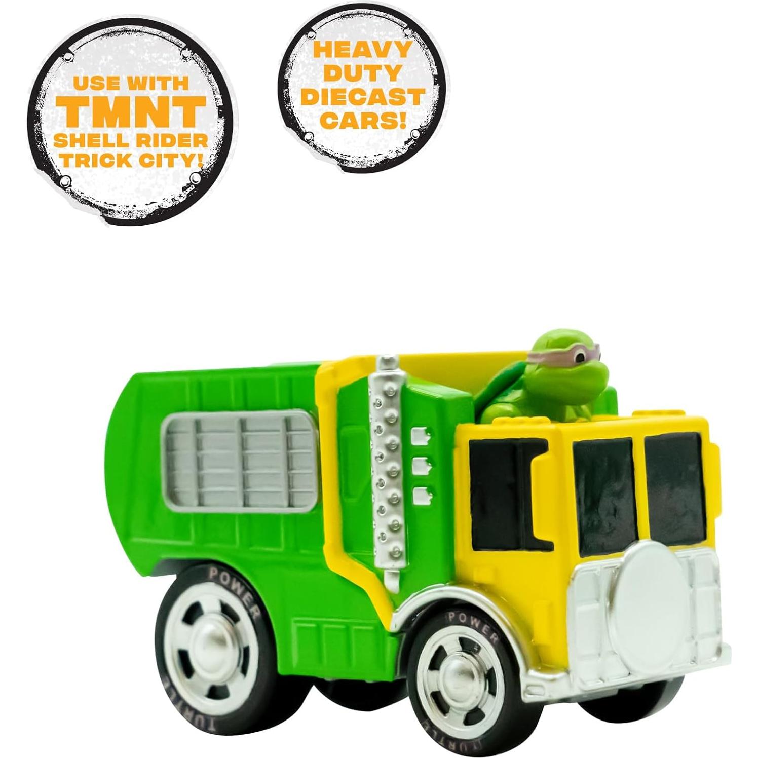 Tortugas Ninja Set Shell Riders Diecast 1:64 Leo, Raph, Don y Mikey