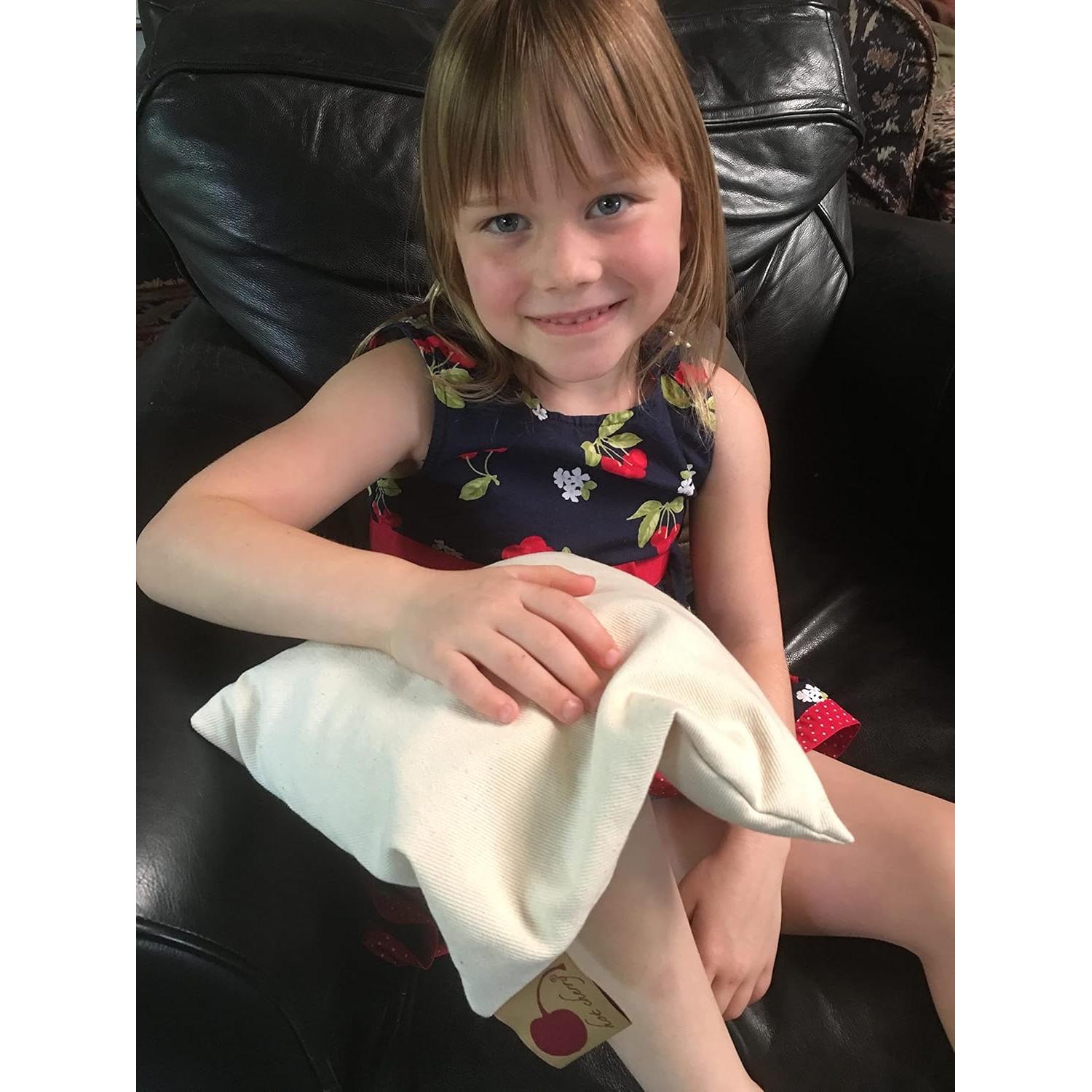 Almohada Térmica Hot Cherry de Denim Natural 25x25 cm