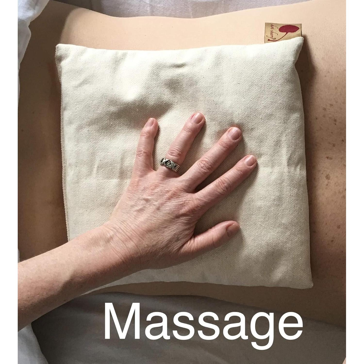 Almohada Térmica Hot Cherry de Denim Natural 25x25 cm