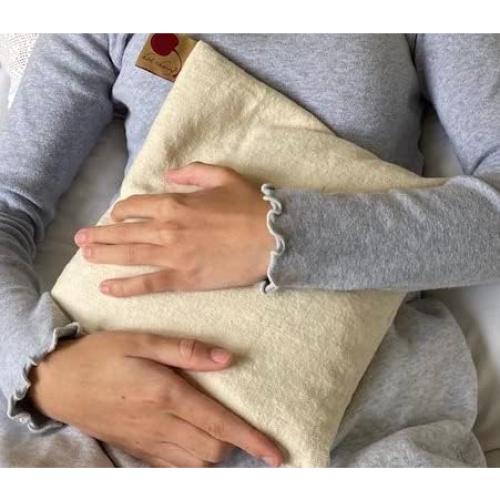 Almohada Térmica Hot Cherry de Denim Natural 25x25 cm