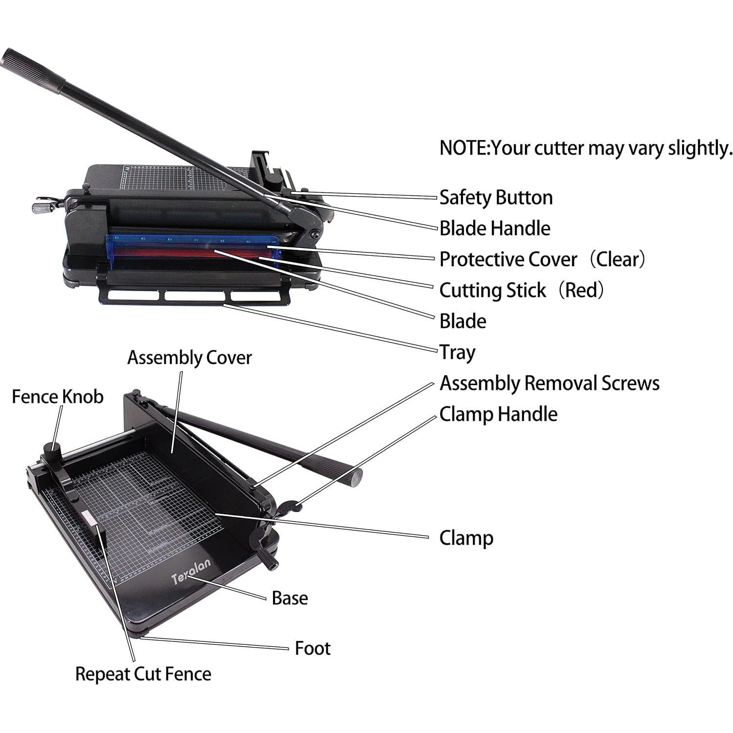 Cortadora de Papel Guillotina TEXALAN 17" para 400 Hojas