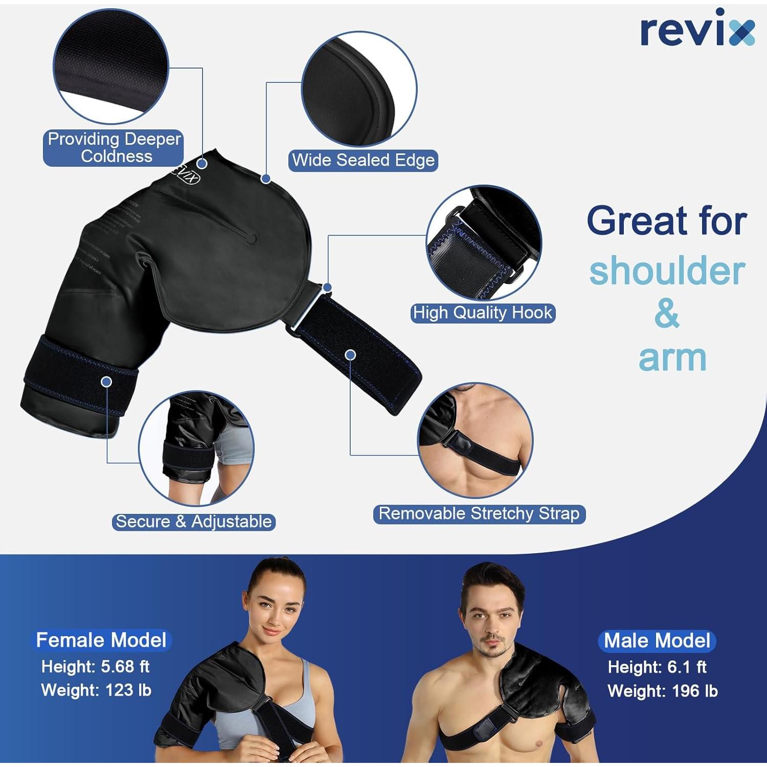 Paquete de Hielo XL REVIX para Hombro Rotador Cuff Terapia Fría
